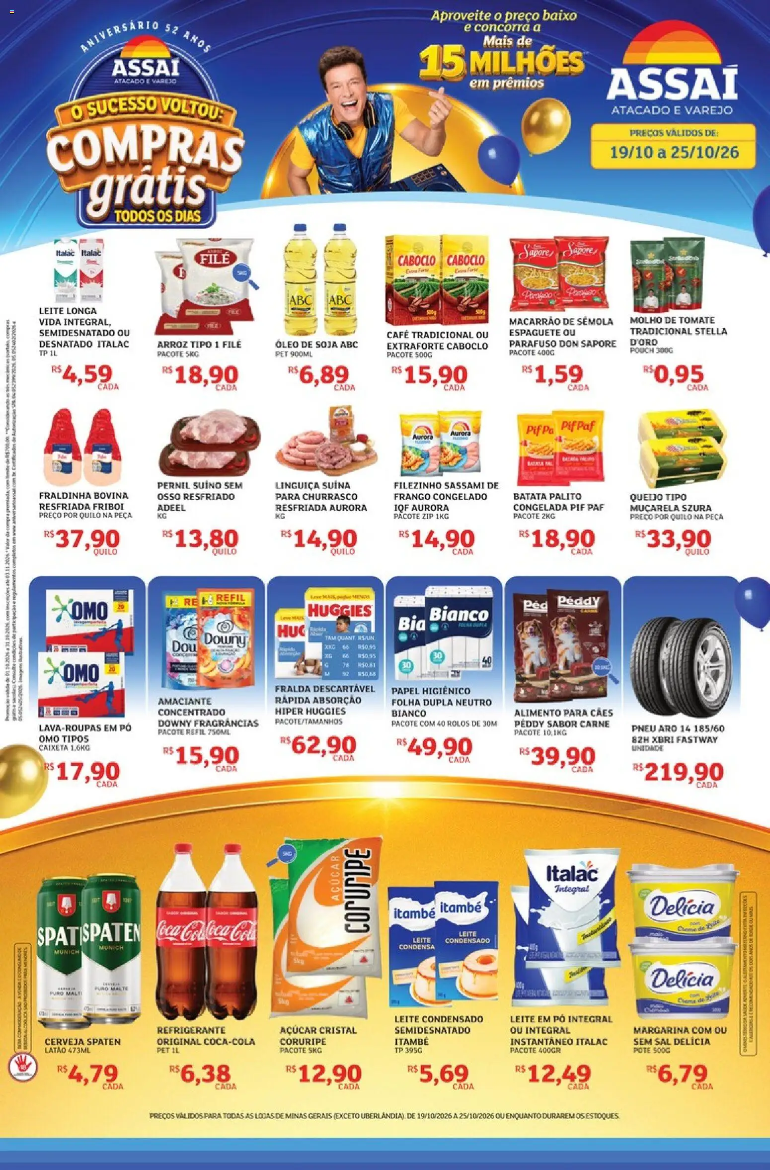 Pré-Visualização do folheto "Assaí Atacadista ofertas - MG" da loja Assaí Atacadista válido a partir de 19/10/2026