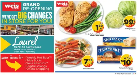 Ad Preview of Weis Weis Grand Opening from 08/20/2026