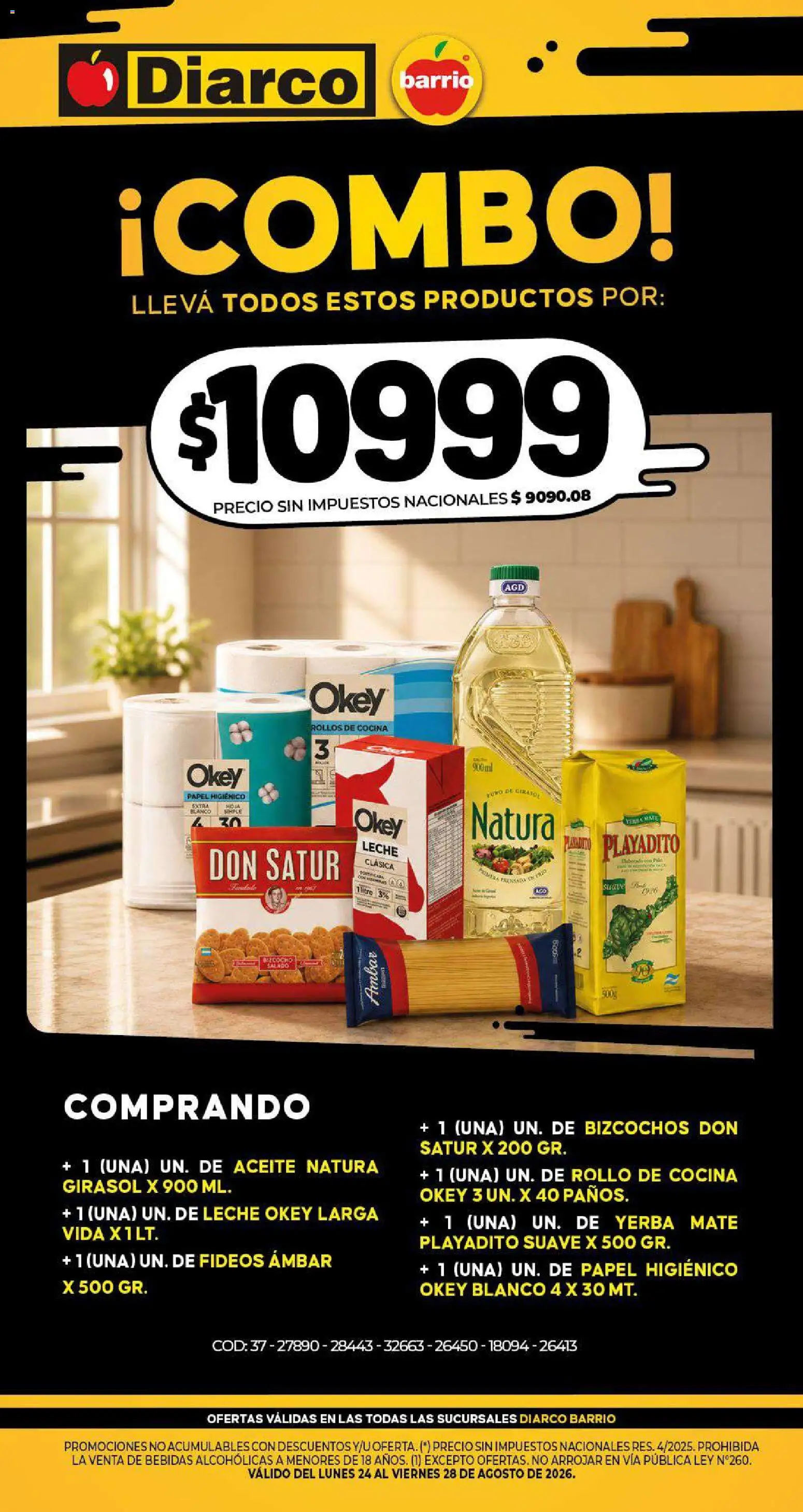 Vista previa del folleto de la tienda Diarco válido desde el 24/08/2026 