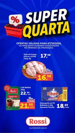 Pré-Visualização do folheto "Rossi Supermercados ofertas do Dia" da loja Rossi Supermercados válido a partir de 07/10/2026