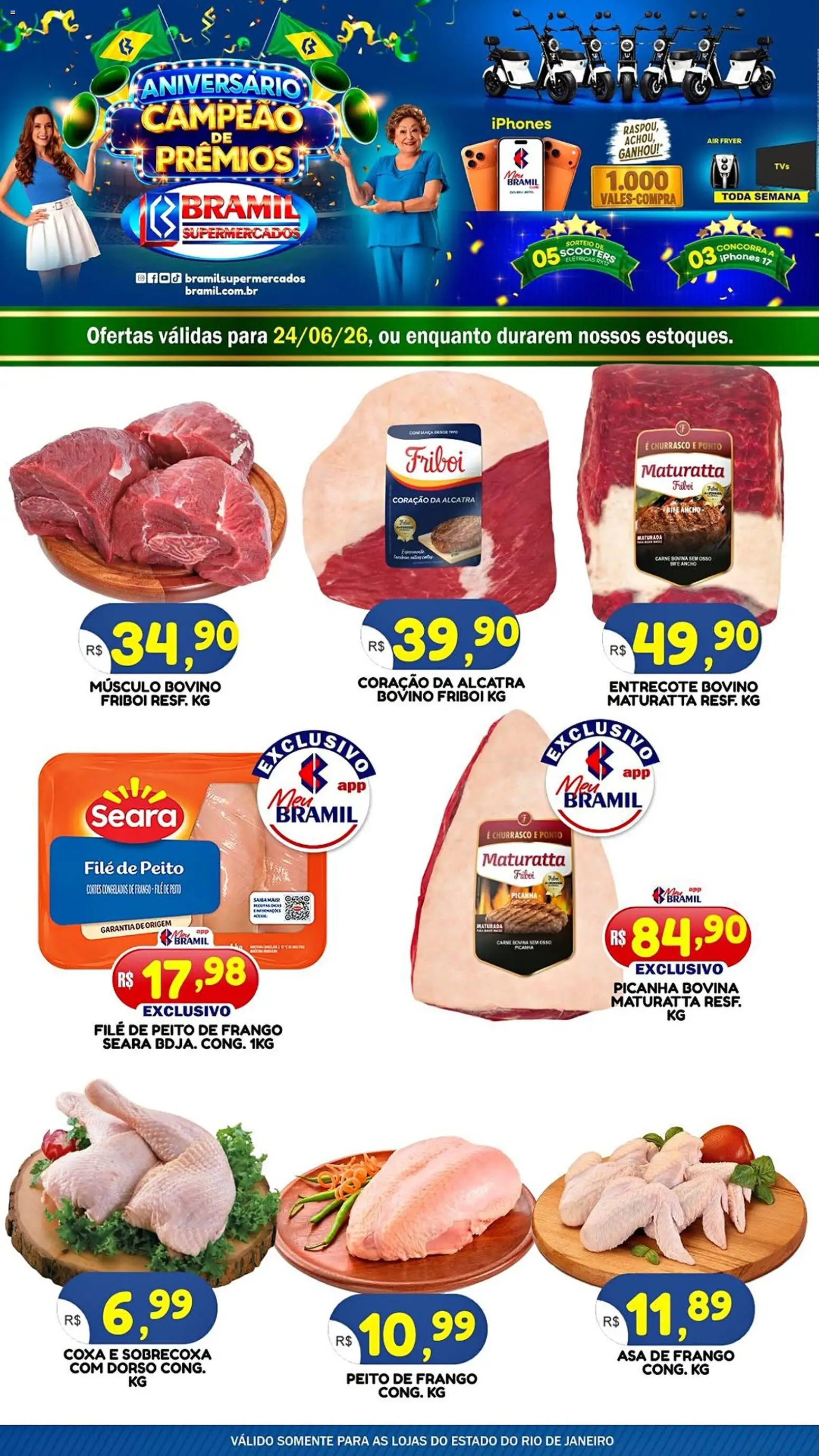 Bramil Supermercados Bramil Supermercados ofertas do Dia (de 24/06/2026 ...