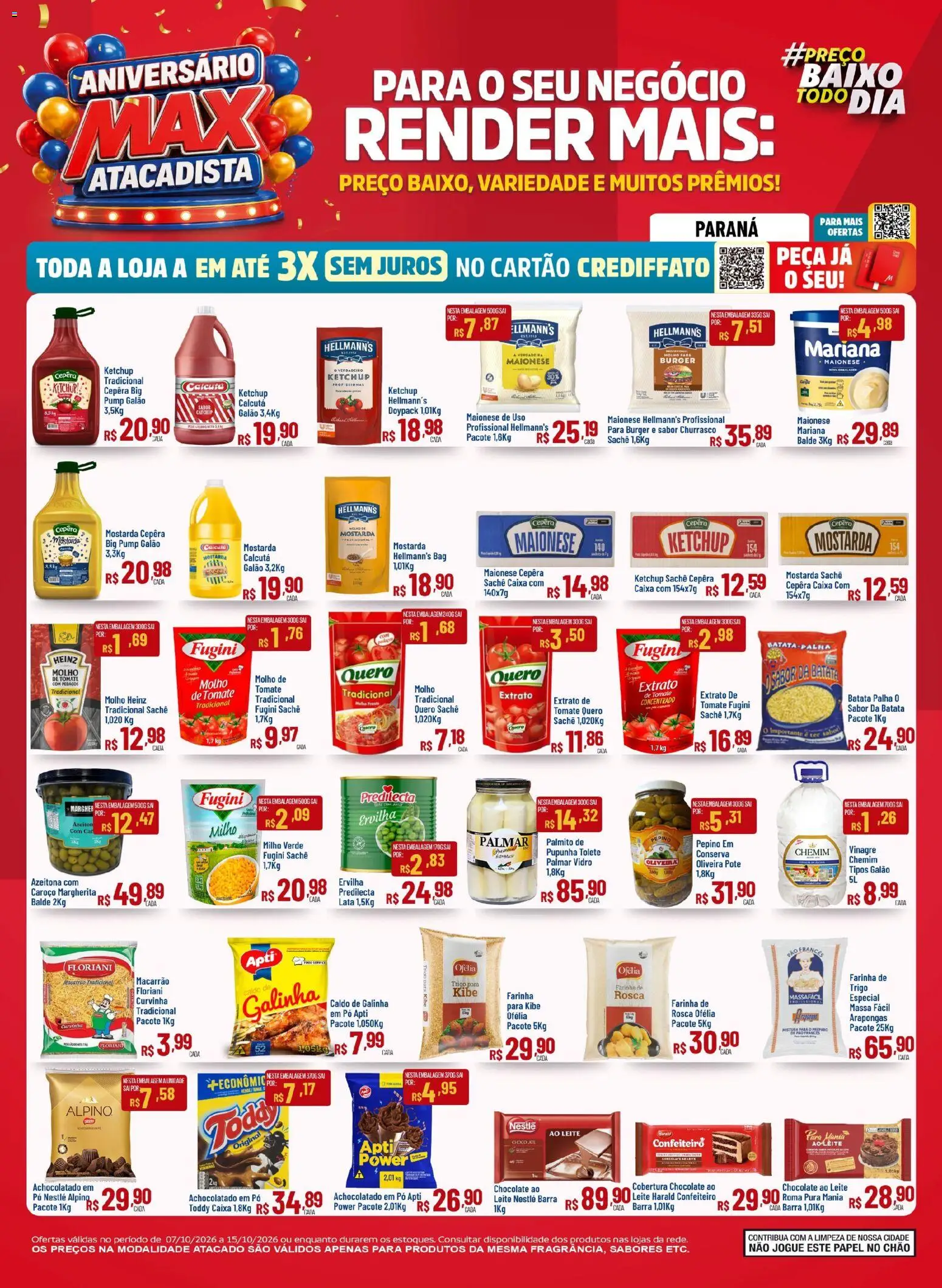 Pré-Visualização do folheto "Max Atacadista - Ofertas da semana" da loja Max Atacadista válido a partir de 07/10/2026