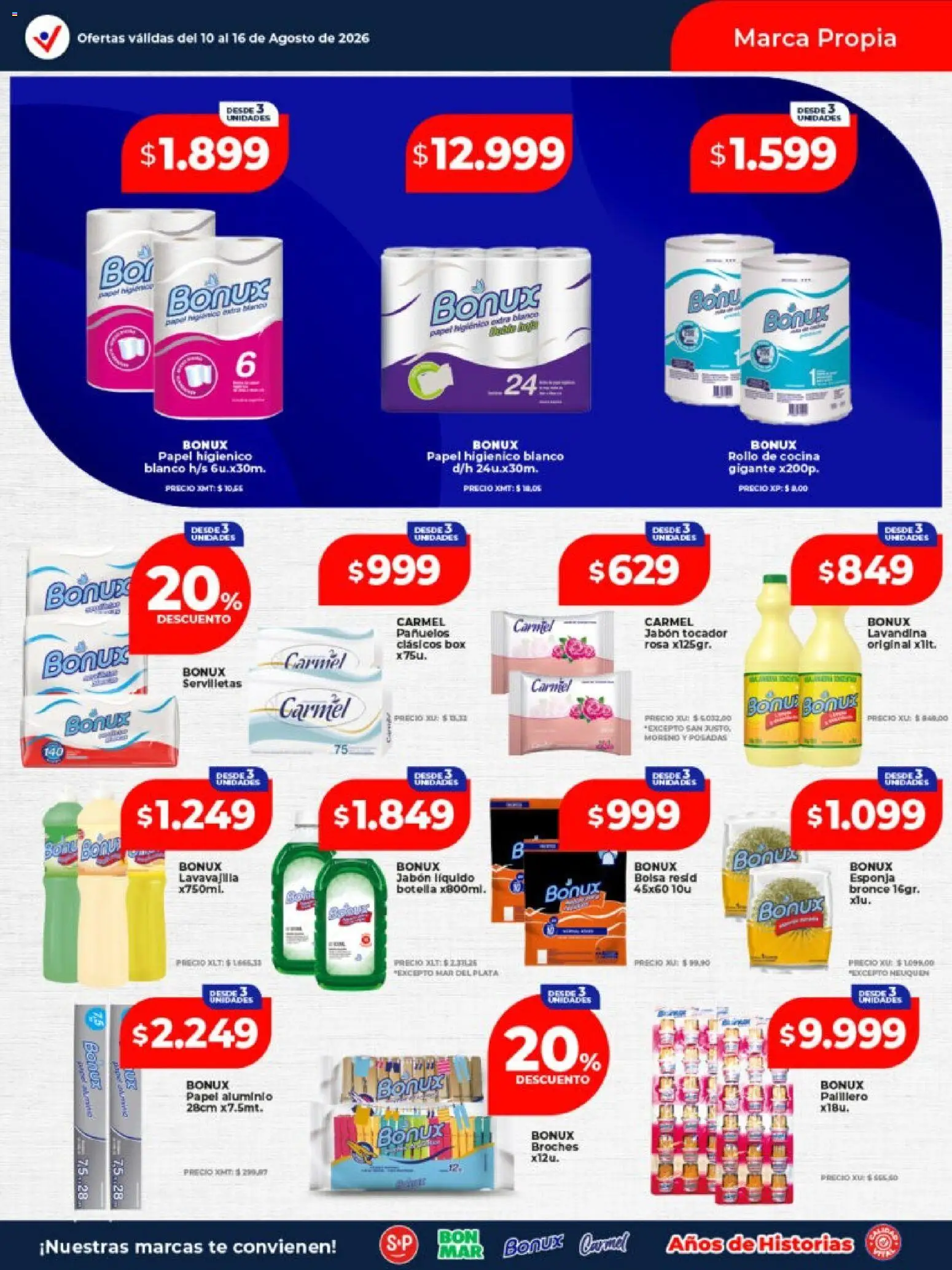 Vista previa del folleto de la tienda Vital válido desde el 10/08/2026 - Cocina, Té, Bolsa, Papel higiénico, Lavandina, Esponja, Servilletas, Papel aluminio