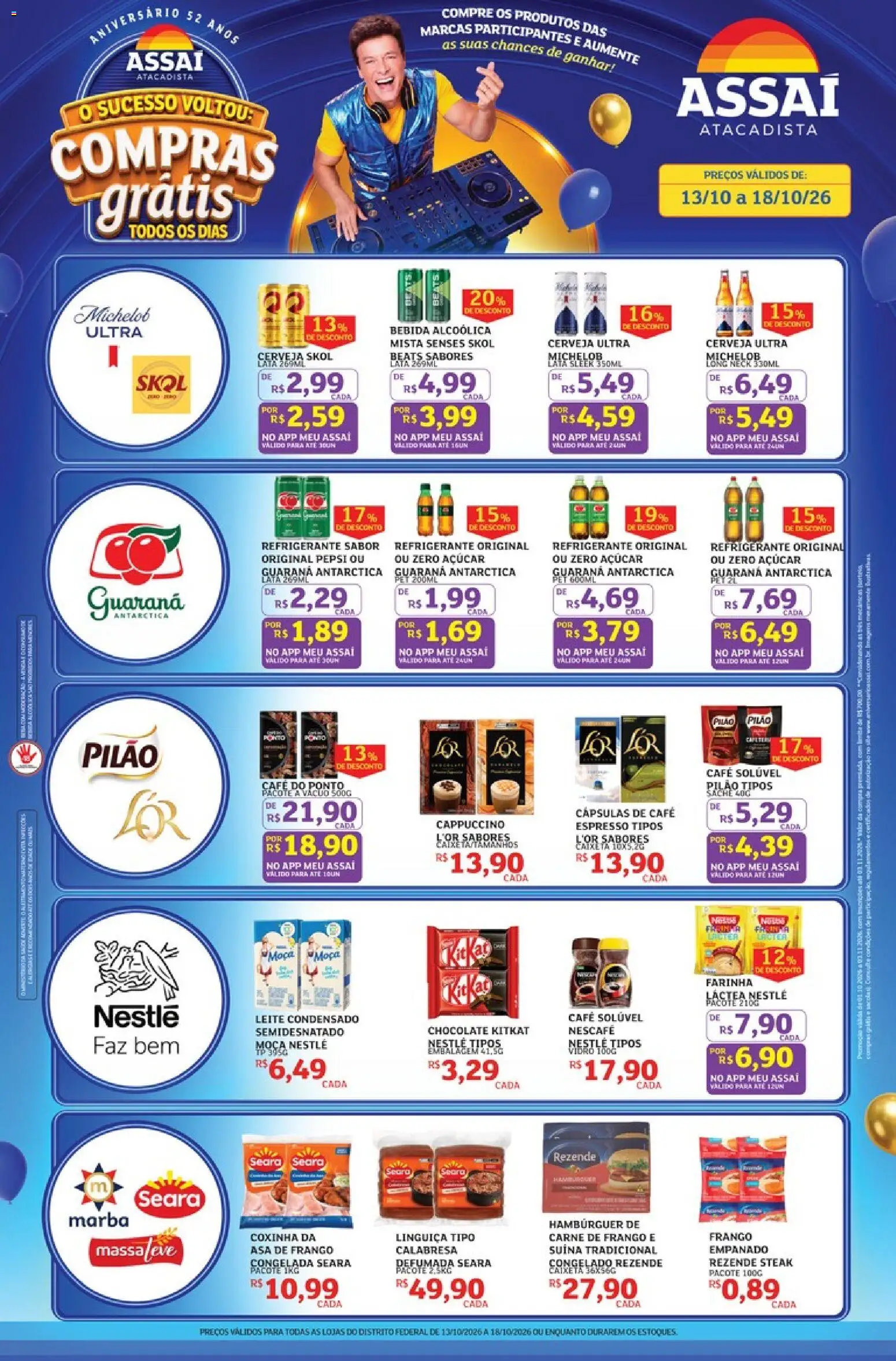 Pré-Visualização do folheto "Assaí Atacadista ofertas - DF" da loja Assaí Atacadista válido a partir de 13/10/2026