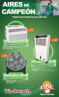 Vista previa las ofertas de la tienda Del Sol y Woolworth - Del Sol y Woolworth catálogo Aires de Ahorro desde el 21/05/2026 
