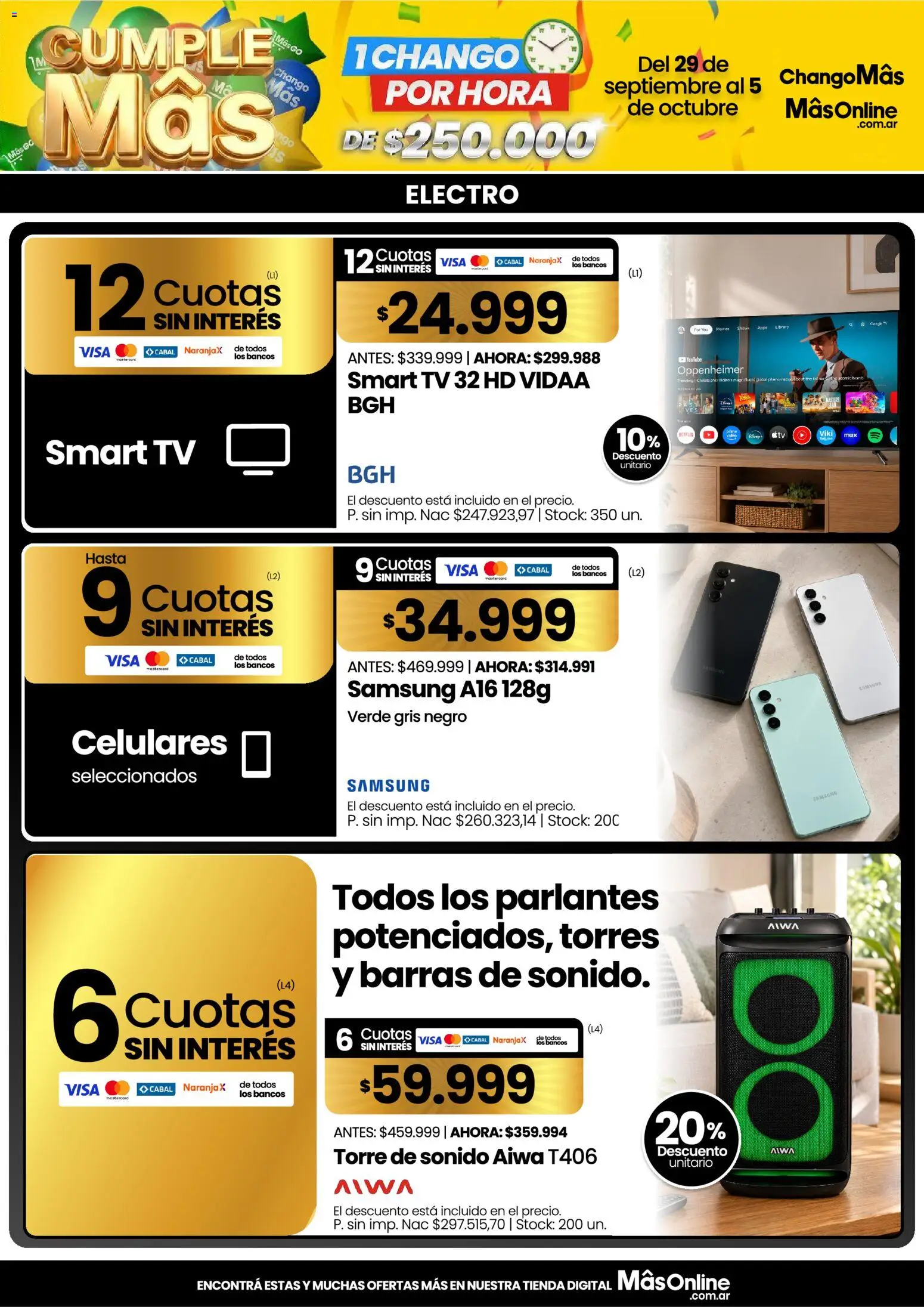 Vista previa del folleto de la tienda Changomas válido desde el 29/09/2026 