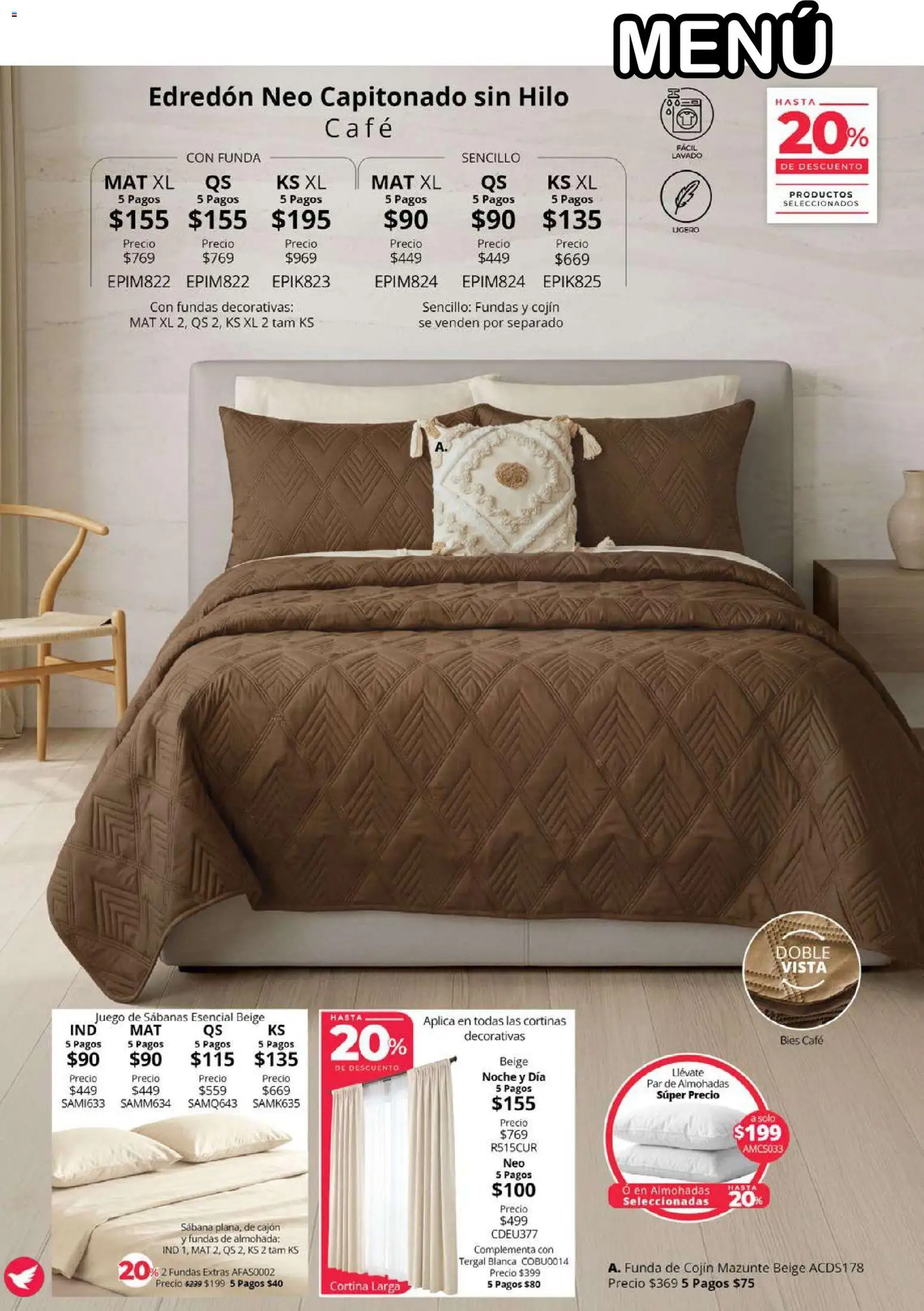 Vista previa las ofertas de la tienda Colchas Concord - Colchas Concord catálogo desde el 01/08/2026 - Juego, Almohada, Sabanas, Funda