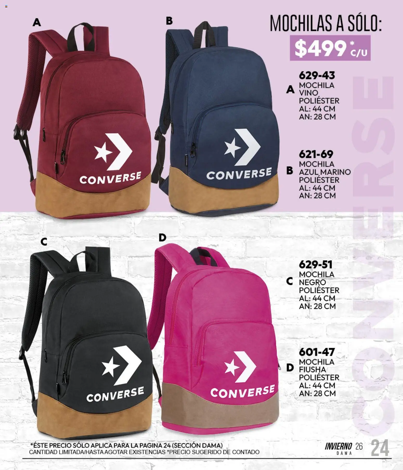Vista previa las ofertas de la tienda Cklass - Cklass catálogo Sportbrands Dama Invierno desde el 11/09/2026 