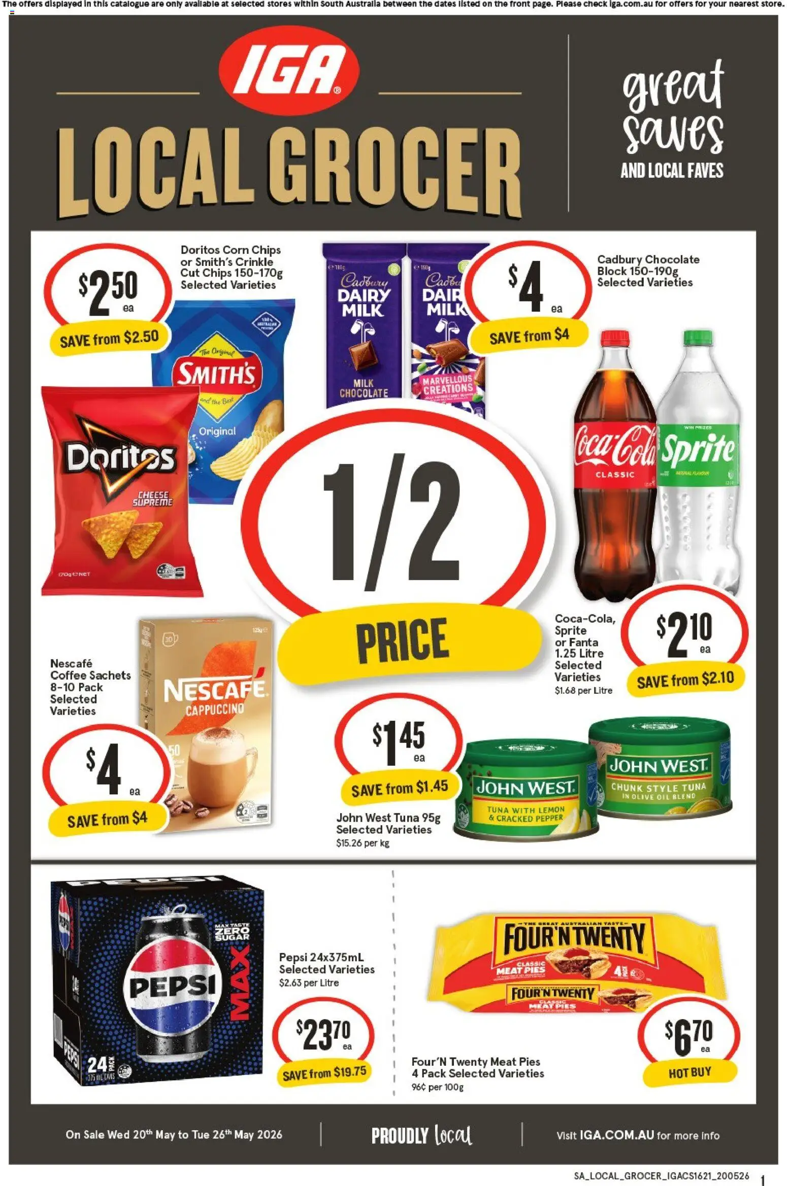 Preview of catalogue IGA Local Grocer SA from shop IGA valid 20/05/2026