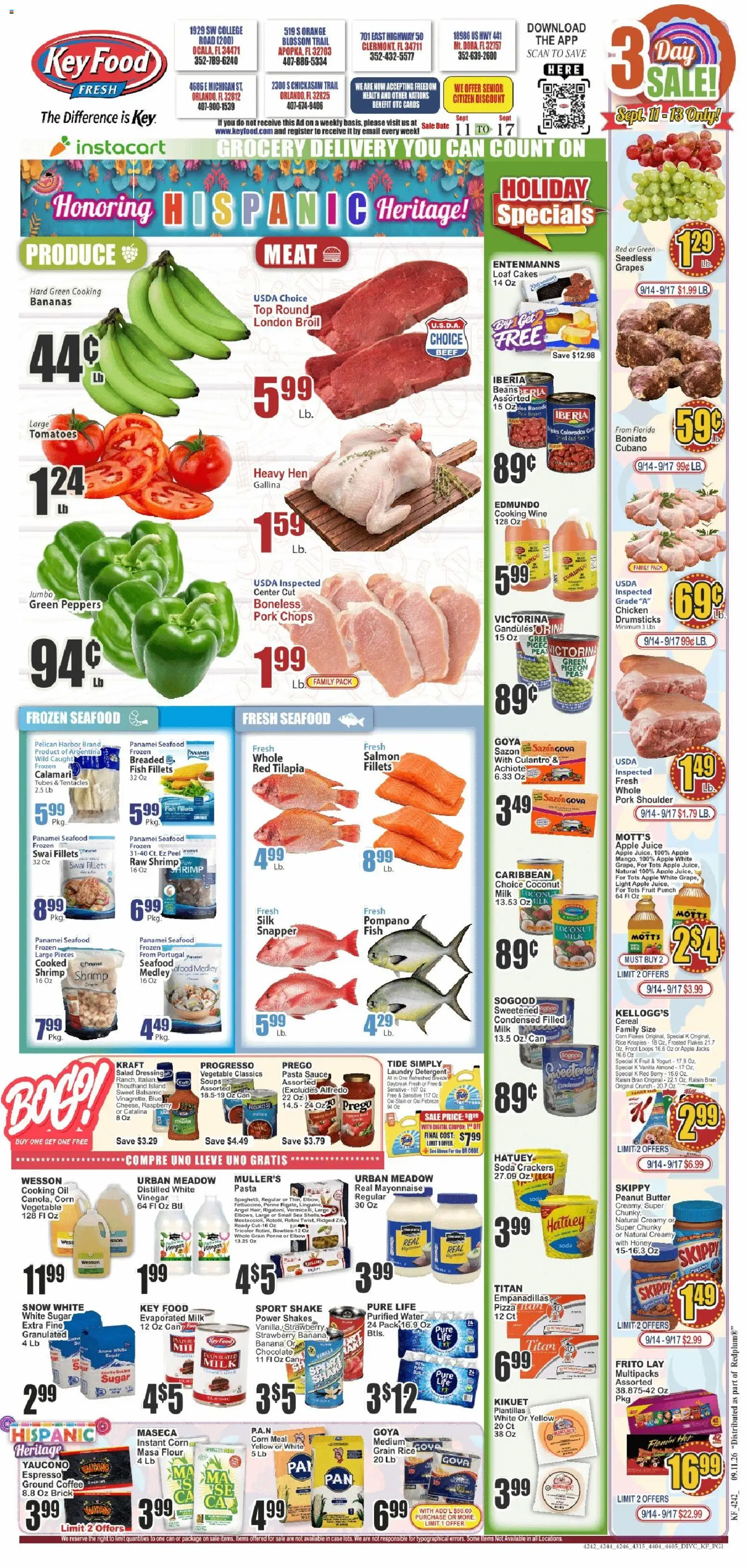 Ad Preview of Key Food Key Food Weekly Ad from 09/11/2026
