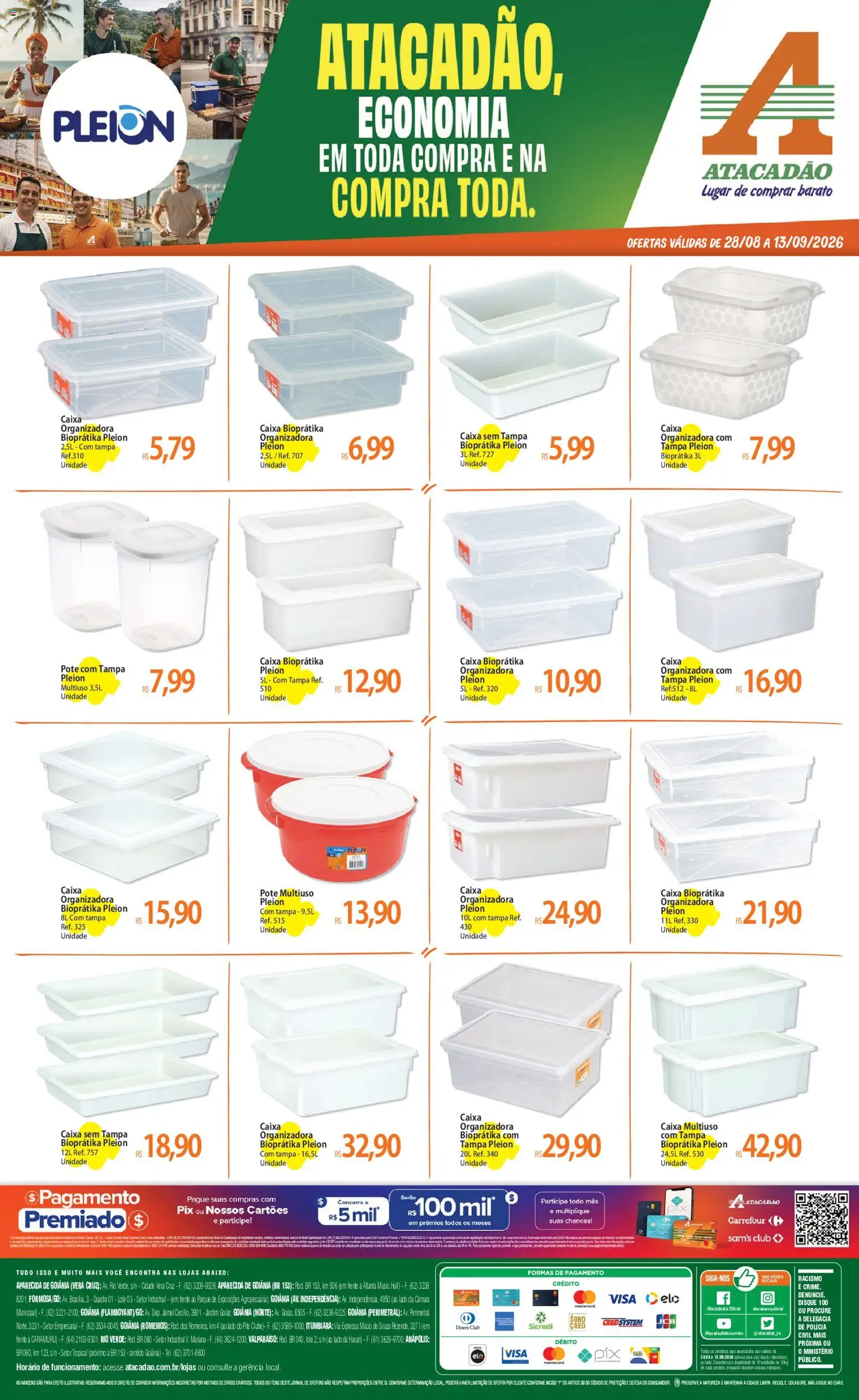 Pré-Visualização do folheto "Atacadão ofertas - GO" da loja Atacadão válido a partir de 28/08/2026