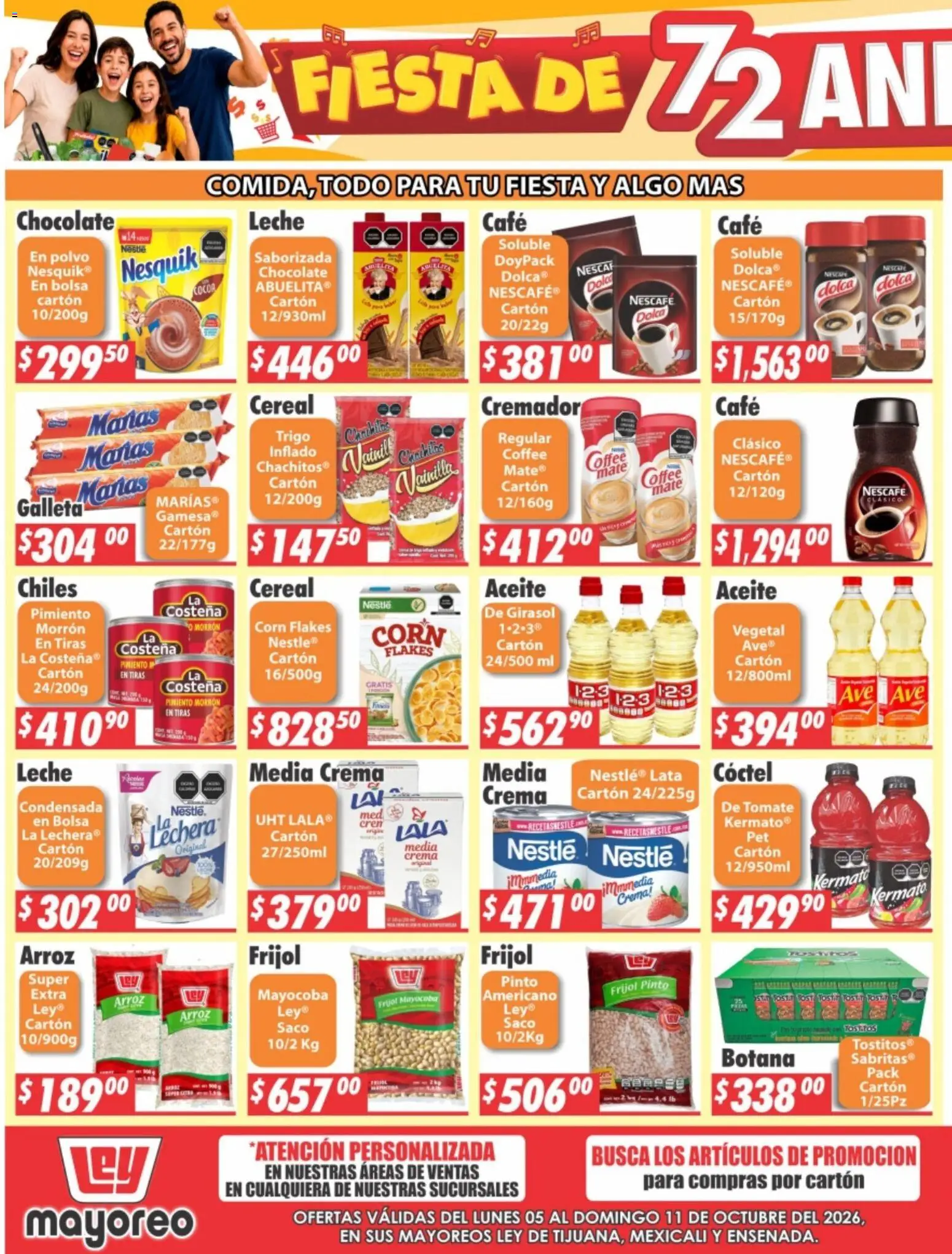 Vista previa las ofertas de la tienda Casa Ley - Casa Ley folleto Tijuana, Mexicali, Ensenada desde el 05/10/2026 