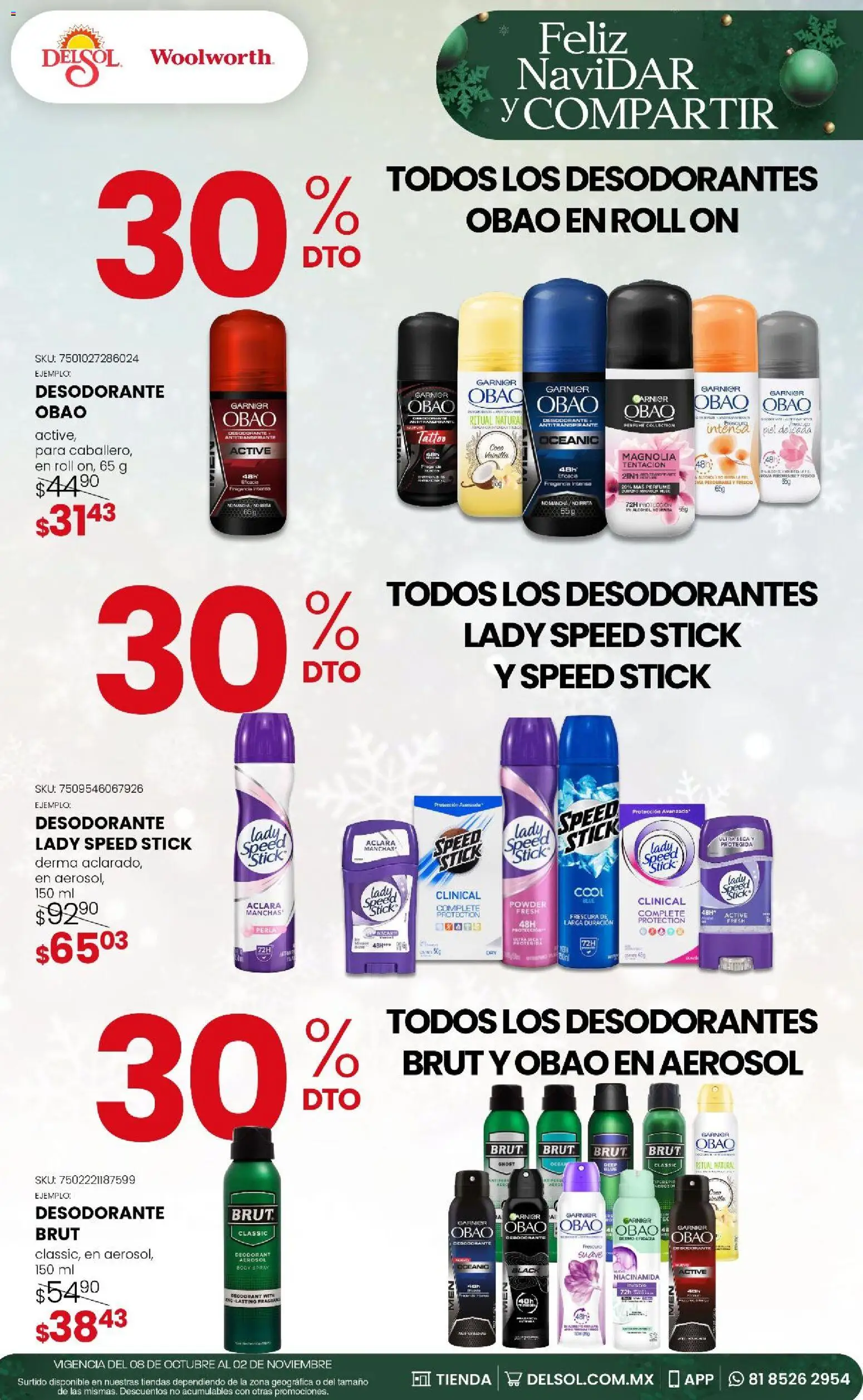 Vista previa las ofertas de la tienda Del Sol y Woolworth - Del Sol y Woolworth - Feliz NaviDar y Compartir desde el 08/10/2026 