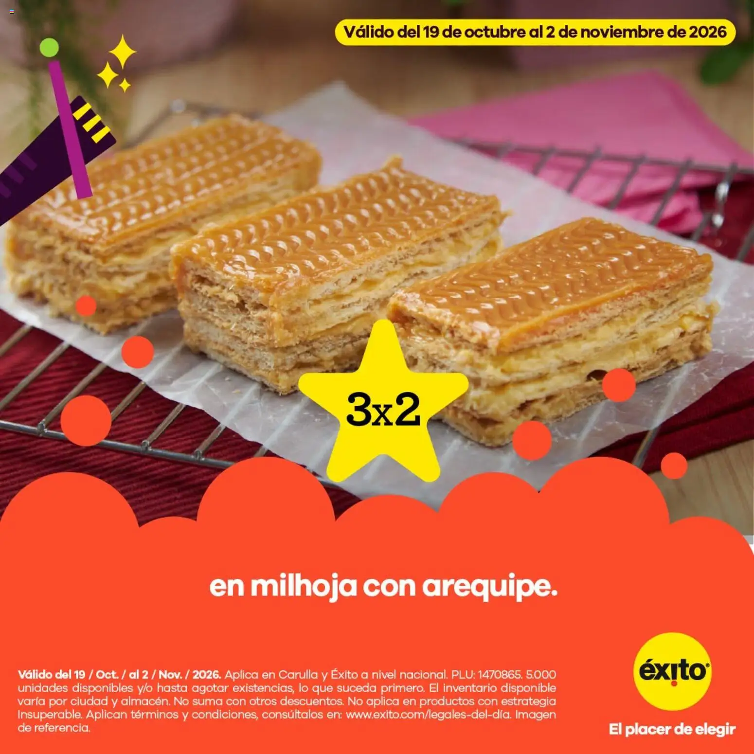  Vista previa del prospecto Éxito catálogo Postres de Halloween del almacen Éxito válida del 19/10/2026 al 02/11/2026