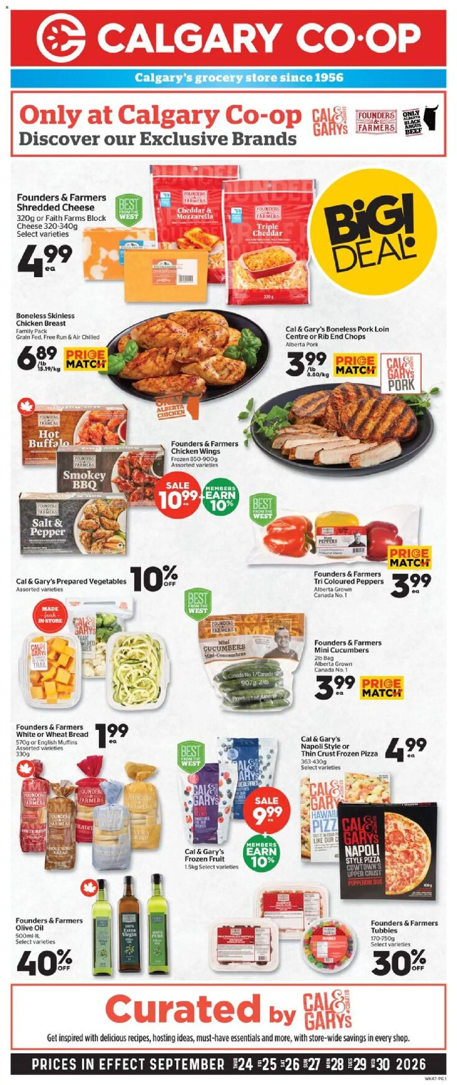 Preview of leaflet Calgary Co-op weekly flyer / circulaire from shop Calgary Co-op is valid from Sep 24, 2026
