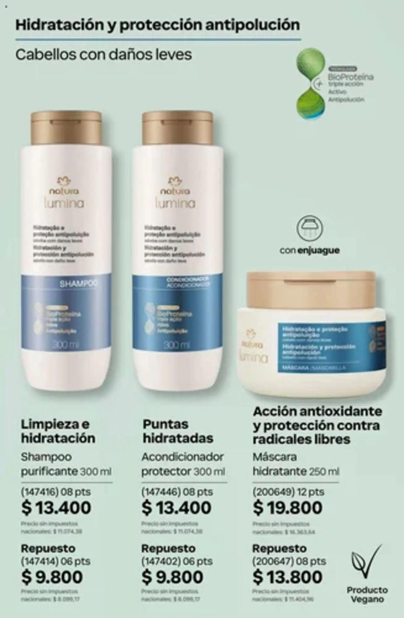Vista previa del folleto de la tienda Natura válido desde el 01/10/2026 - Shampoo, Acondicionador, Máscara