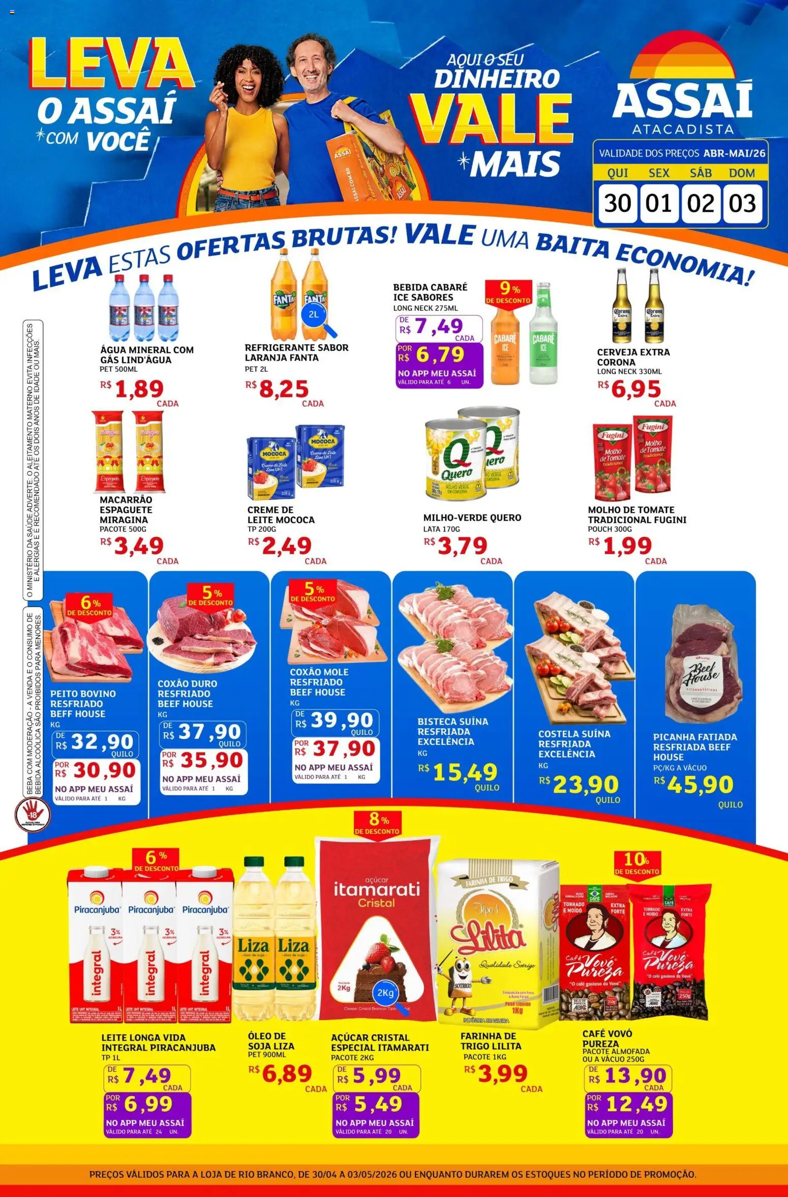 Pré-Visualização do folheto "Assaí Atacadista ofertas - AC" da loja Assaí Atacadista válido a partir de 30/04/2026