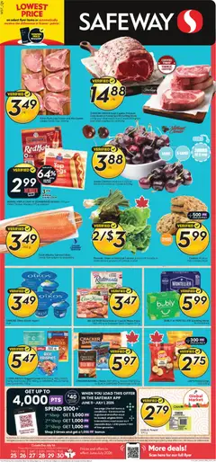 Un aperçu du dépliant Safeway weekly flyer / circulaire du magasin Safeway est valide à partir 25 juin 2026