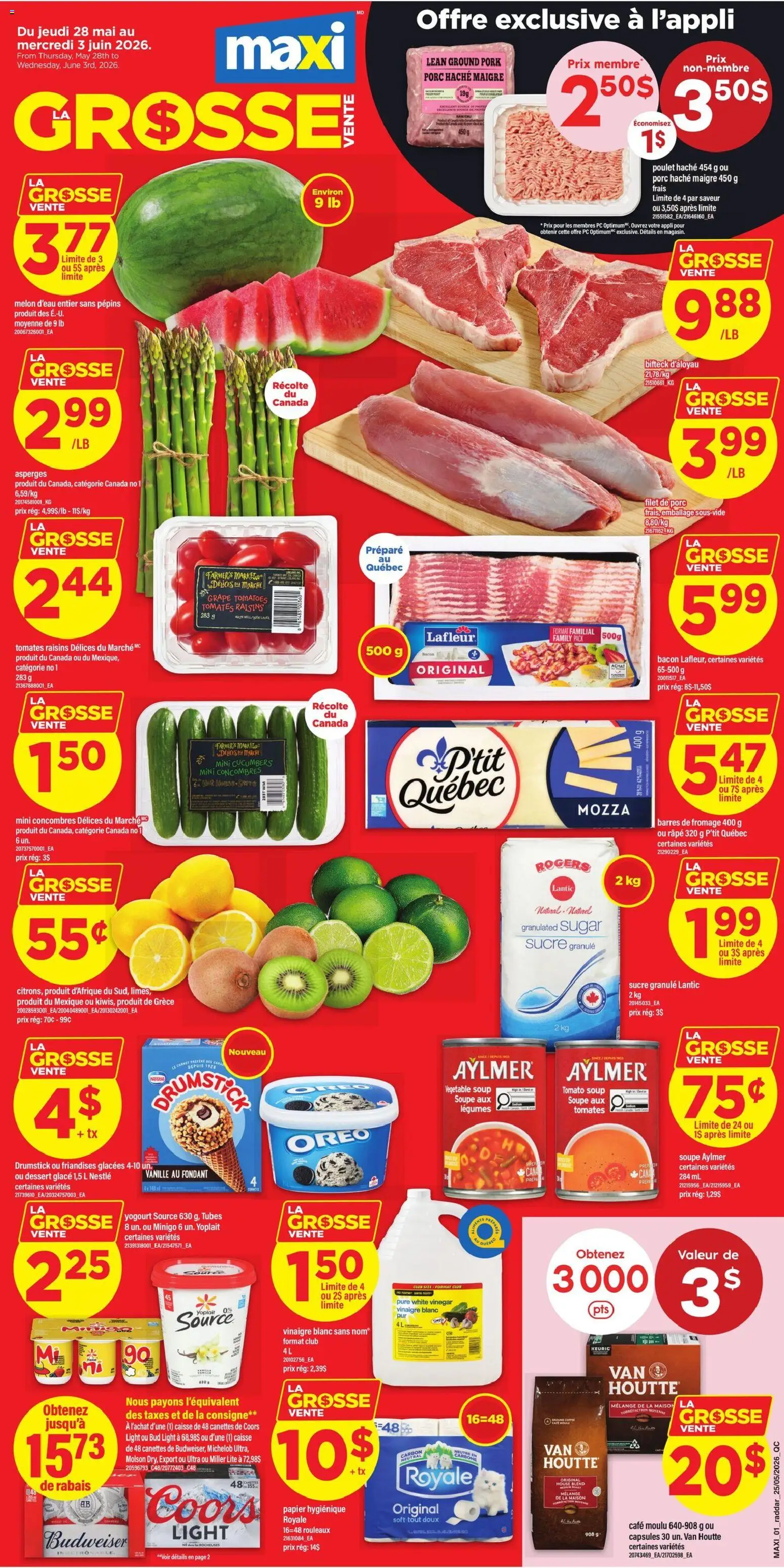 Preview of leaflet Maxi weekly flyer / circulaire from shop Maxi is valid from May 28, 2026