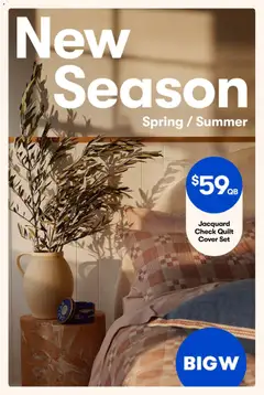Preview of catalogue Big W Catalogue - New Season: Spring / Summer from shop Big W valid 24/08/2026