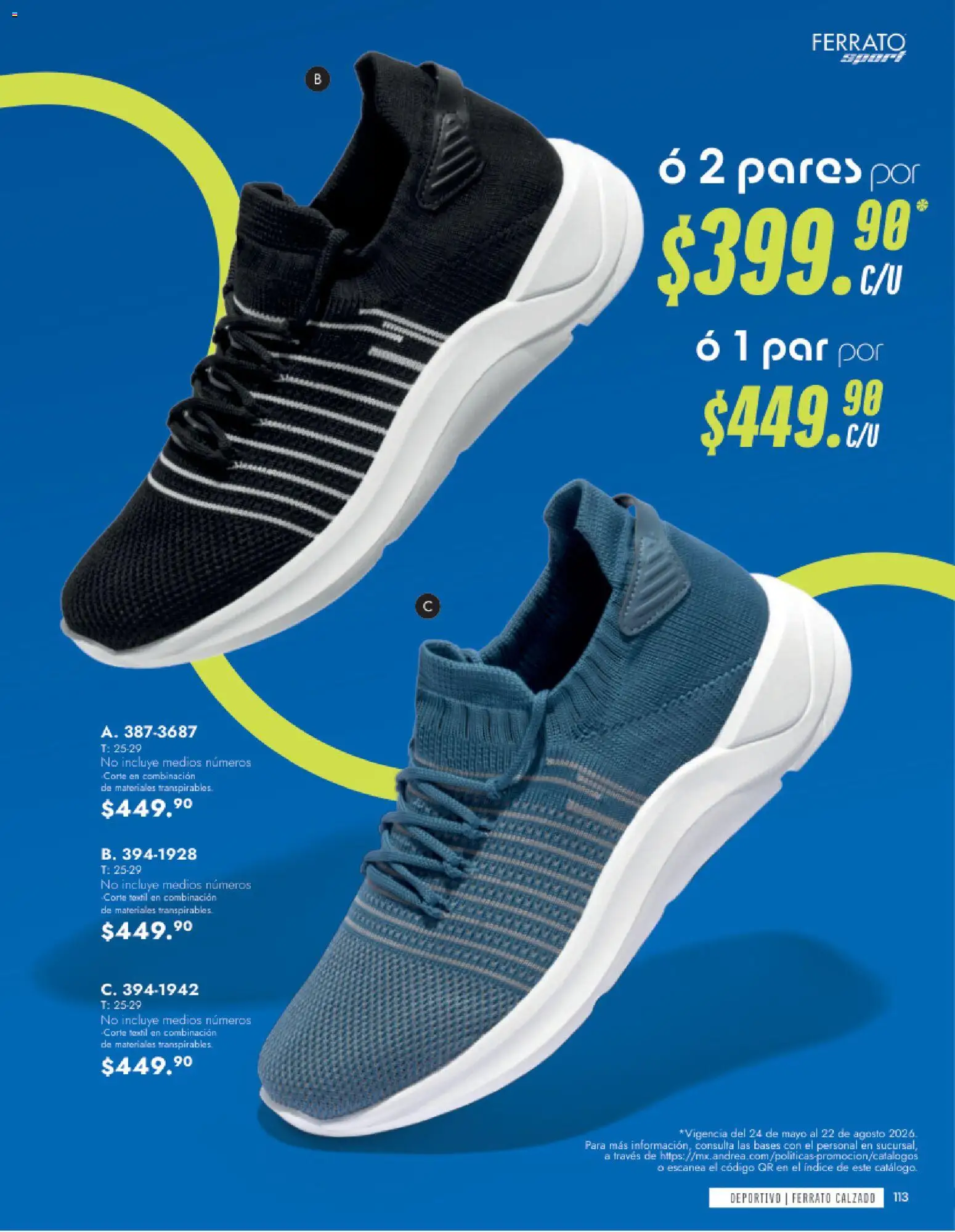 Vista previa las ofertas de la tienda Andrea - Andrea catálogo Calzado Caballero desde el 24/05/2026 