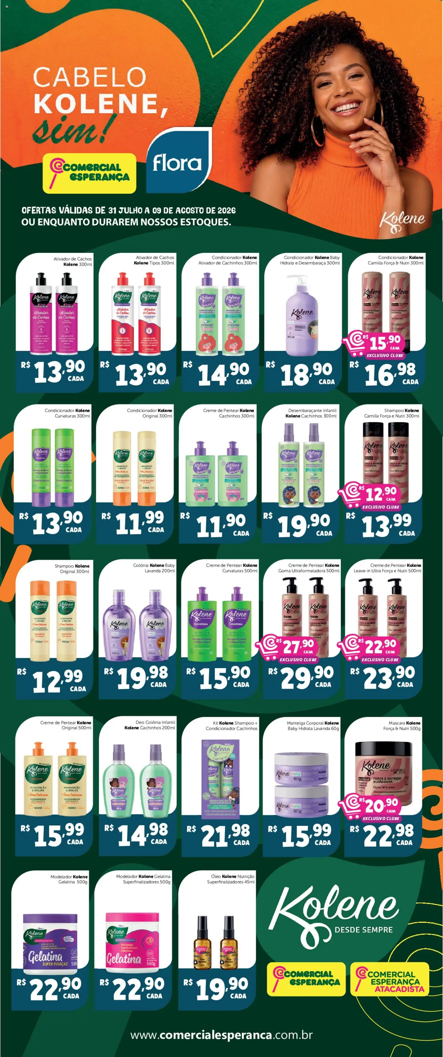 Pré-Visualização do folheto "Comercial Esperança ofertas Cabelo" da loja Comercial Esperança válido a partir de 31/07/2026