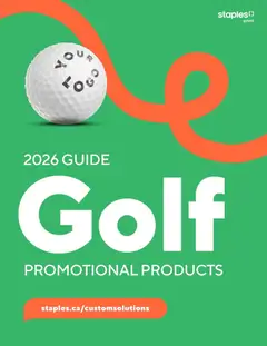 Un aperçu du dépliant Staples flyer 2026 Guide - Golf du magasin Staples est valide à partir 13 mai 2026