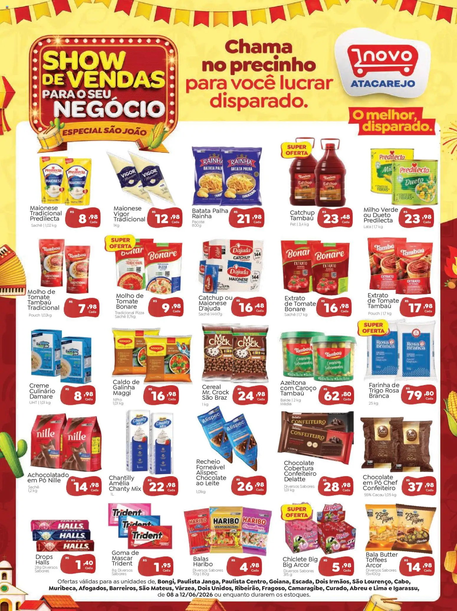 Pré-Visualização do folheto "Novo Atacarejo - Ofertas da semana" da loja Novo Atacarejo válido a partir de 08/06/2026