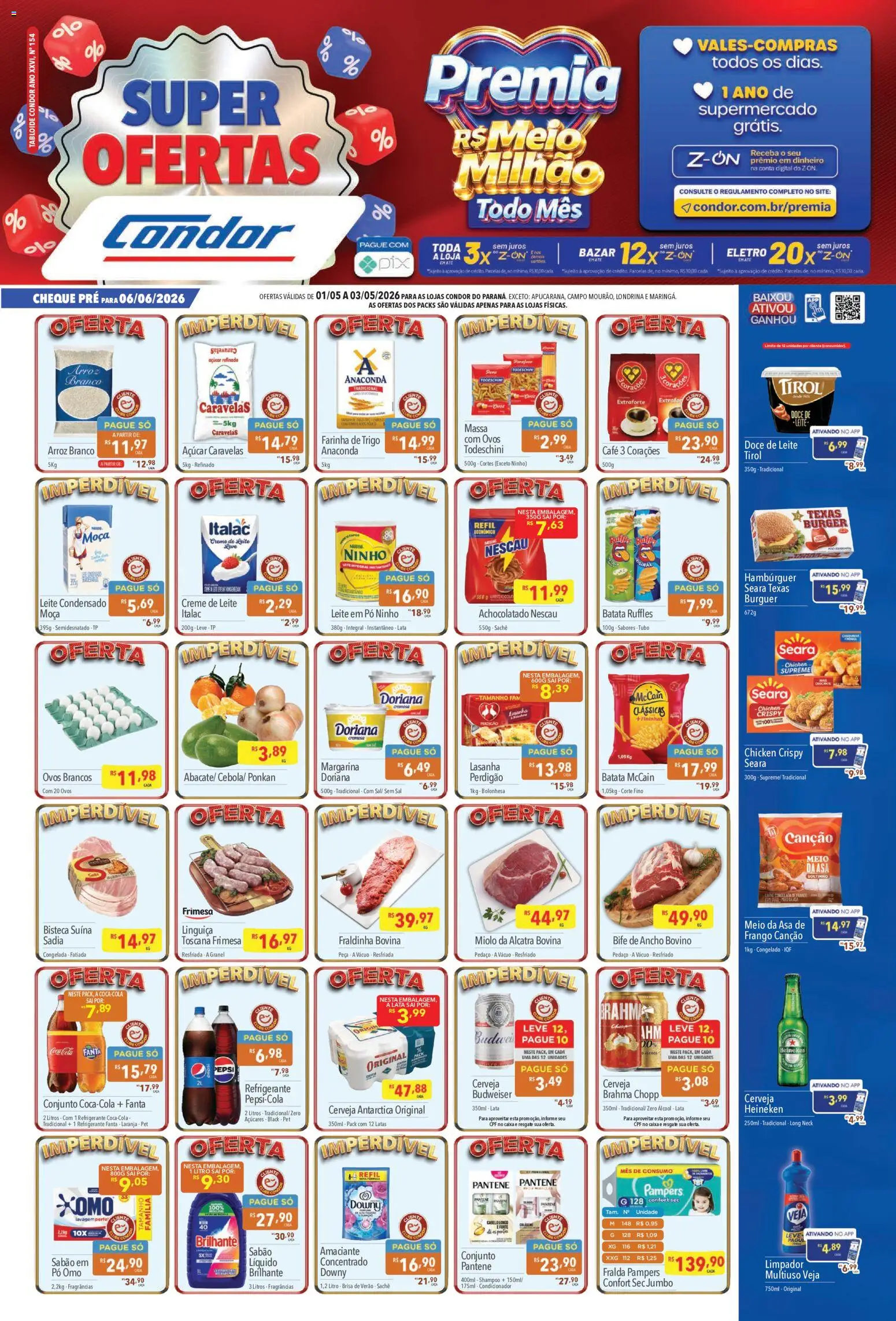 Pré-Visualização do folheto "Supermercados Condor ofertas FDS" da loja Supermercados Condor válido a partir de 01/05/2026