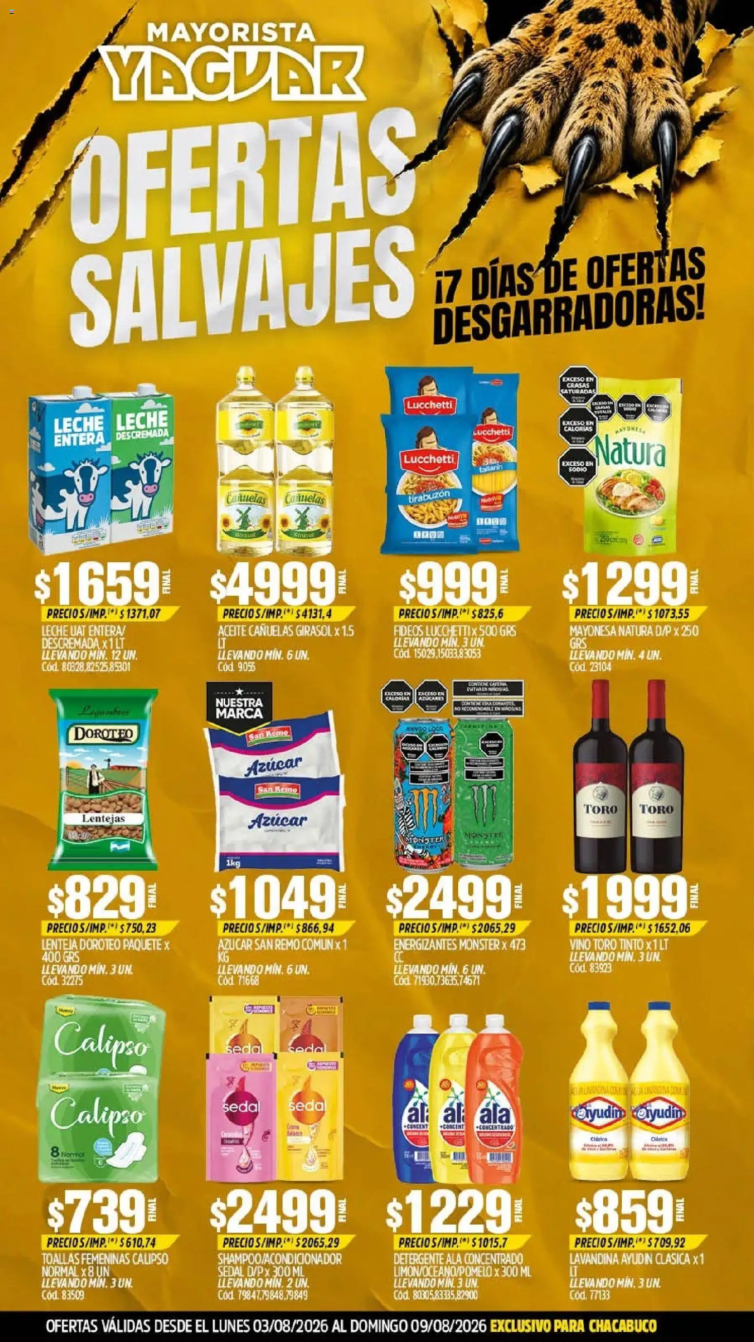 Vista previa del folleto de la tienda Yaguar válido desde el 03/08/2026 