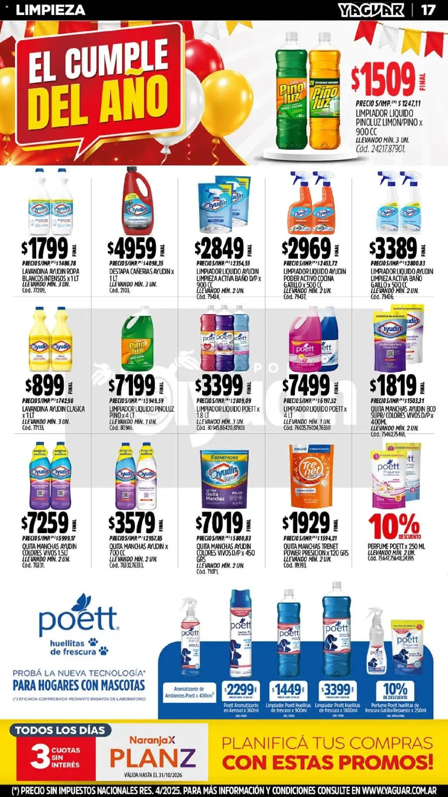 Vista previa del folleto de la tienda Yaguar válido desde el 26/10/2026 