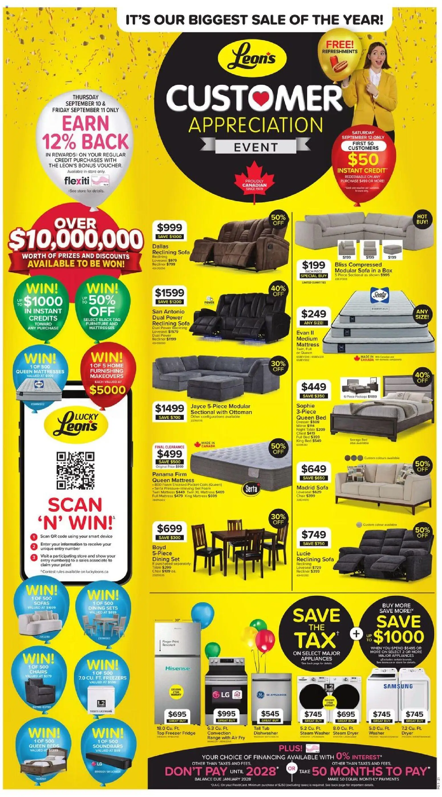Preview of leaflet Leon's weekly flyer / circulaire from shop Leon's is valid from Sep 10, 2026