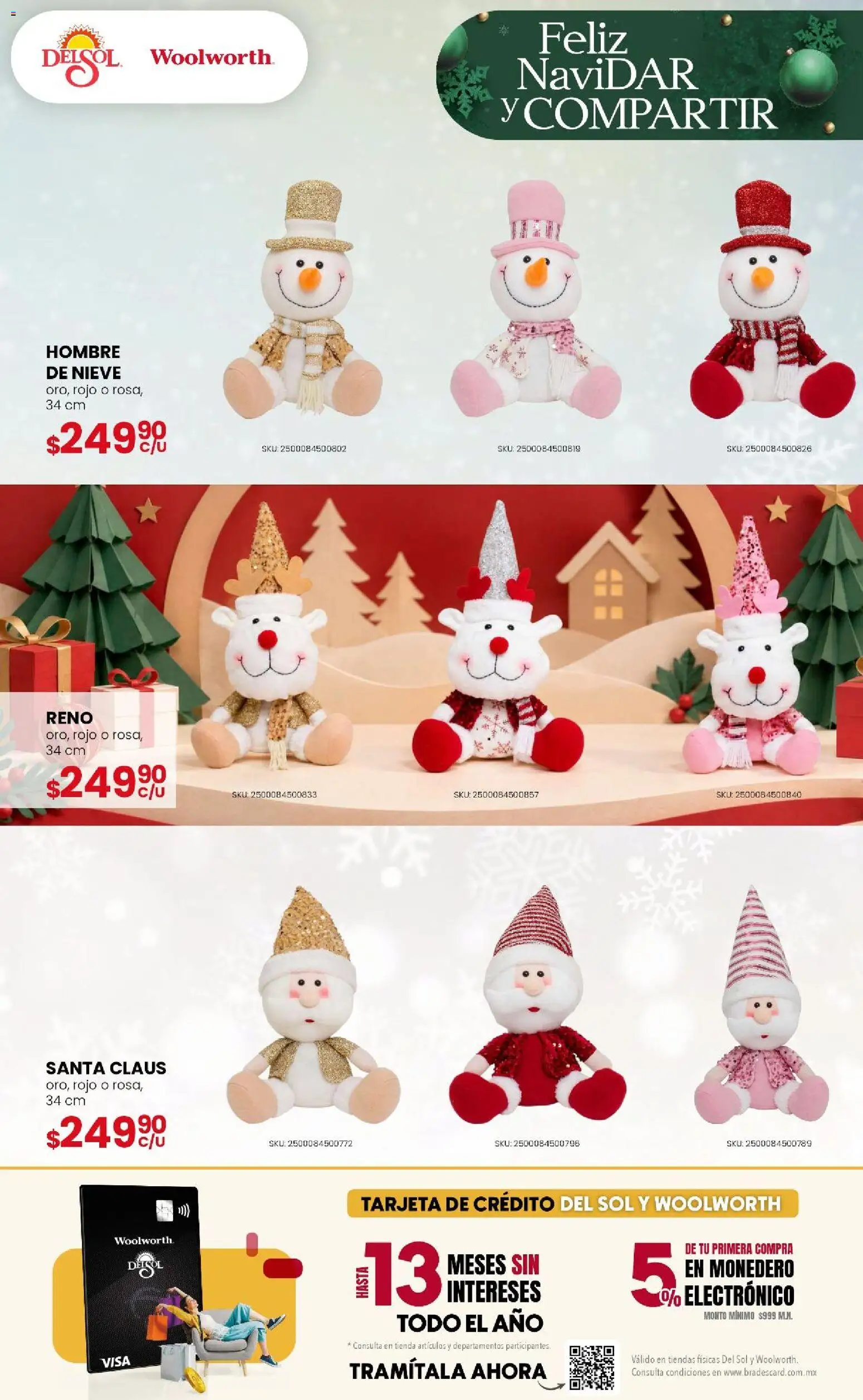 Vista previa las ofertas de la tienda Del Sol y Woolworth - Del Sol y Woolworth - Feliz NaviDar y Compartir desde el 08/10/2026 