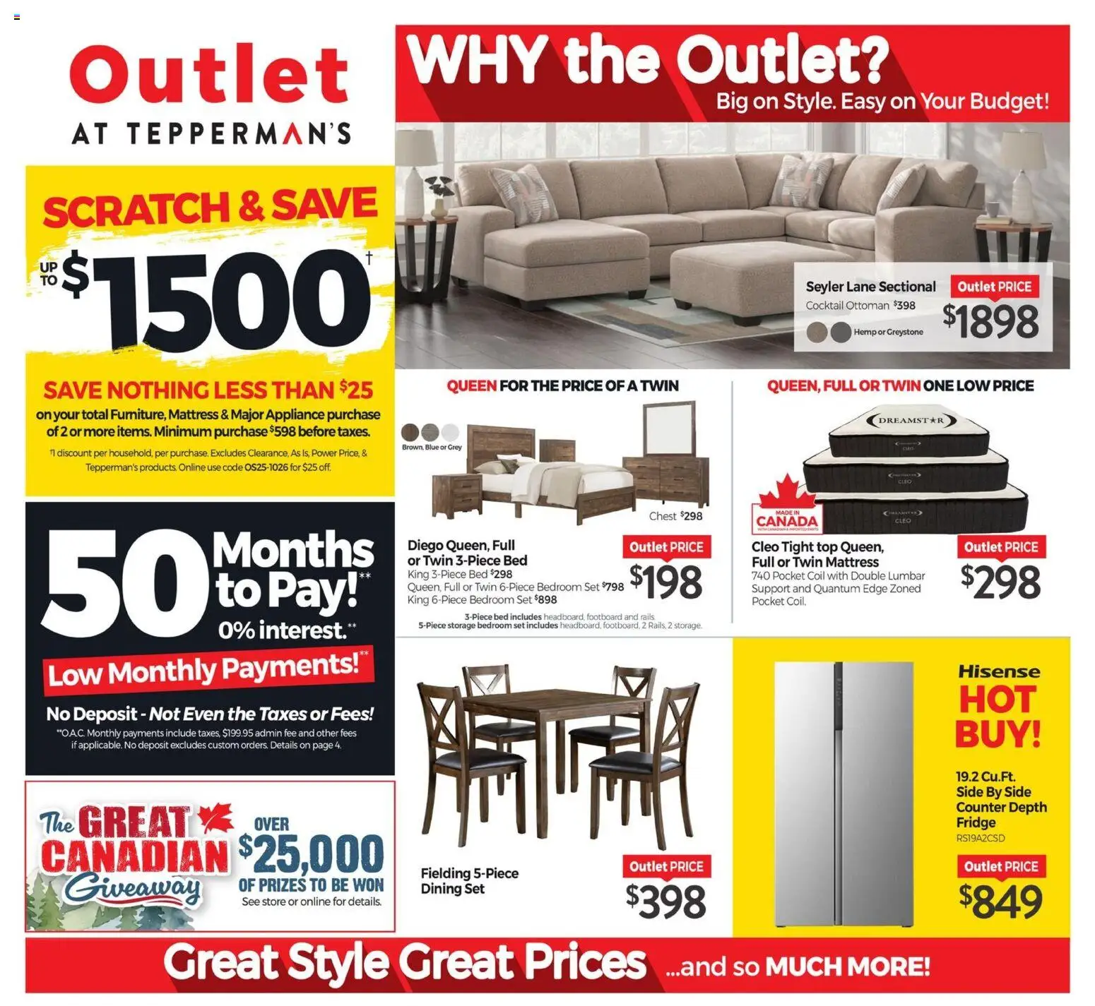Preview of leaflet Tepperman's outlet from shop Tepperman's is valid from Oct 23, 2026