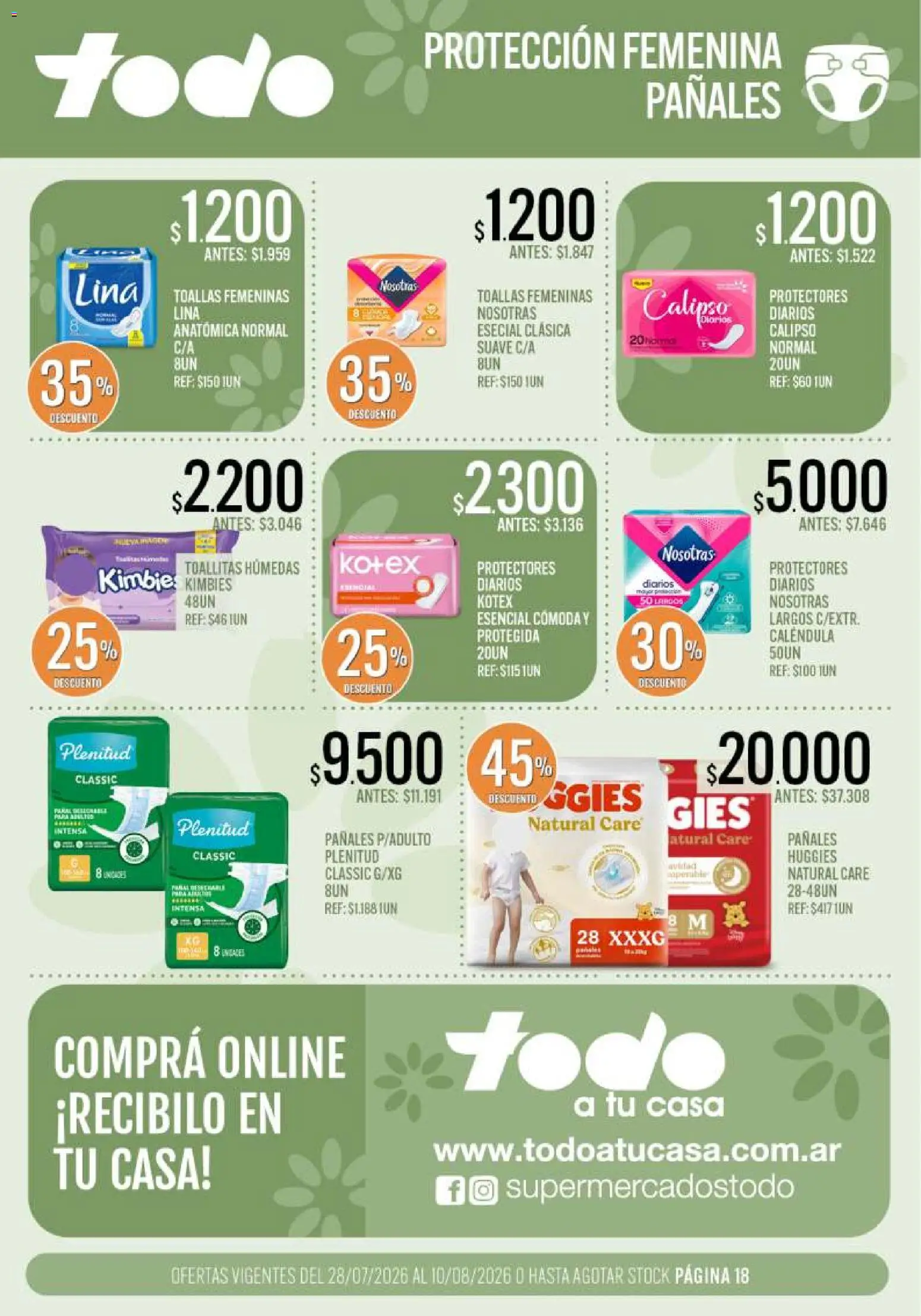 Vista previa del folleto de la tienda Supermercados TODO válido desde el 28/07/2026 