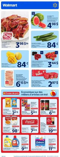 Un aperçu du dépliant Walmart circulaire du magasin Walmart est valide à partir 4 juin 2026