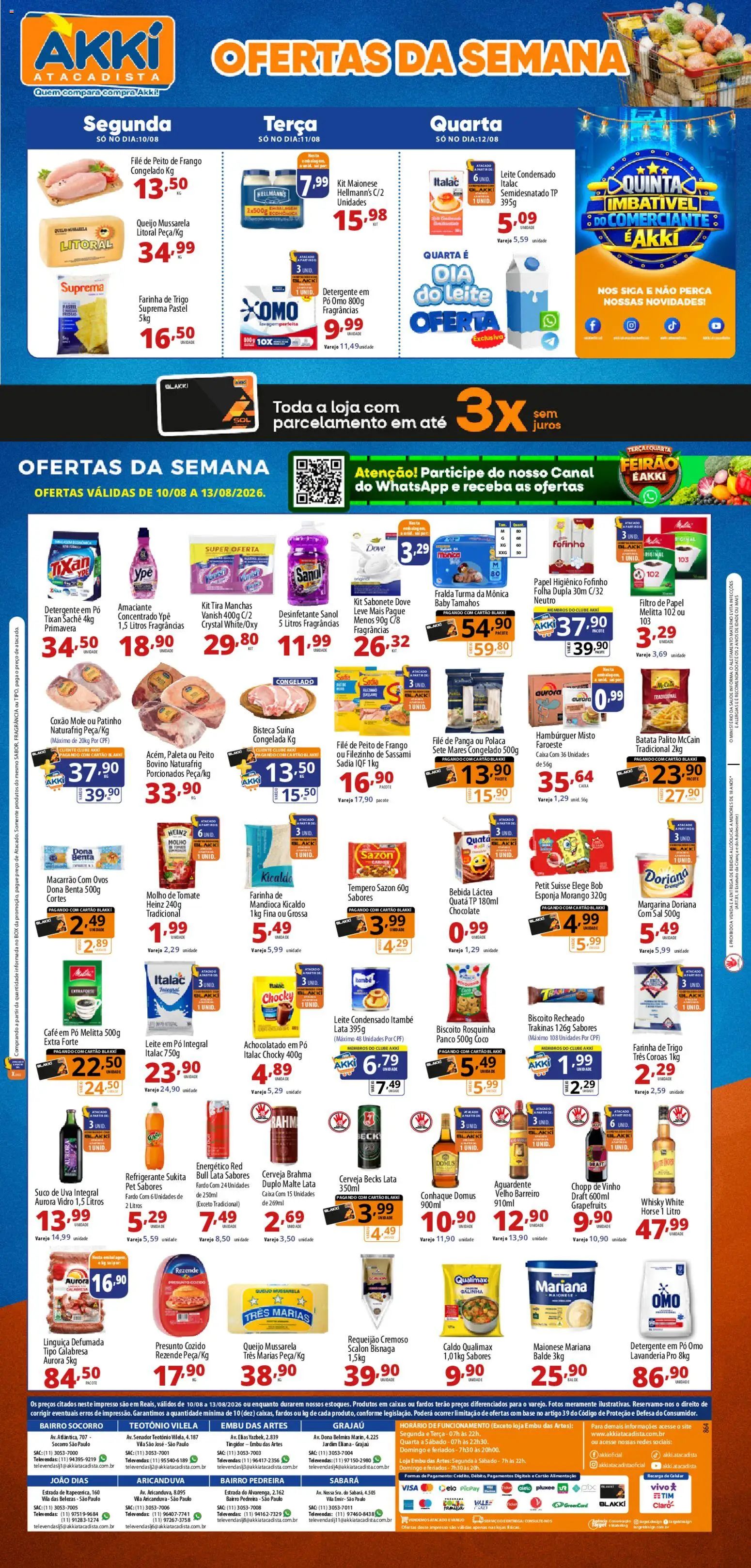Pré-Visualização do folheto "Akki Atacadista - Ofertas da semana" da loja Akki Atacadista válido a partir de 10/08/2026