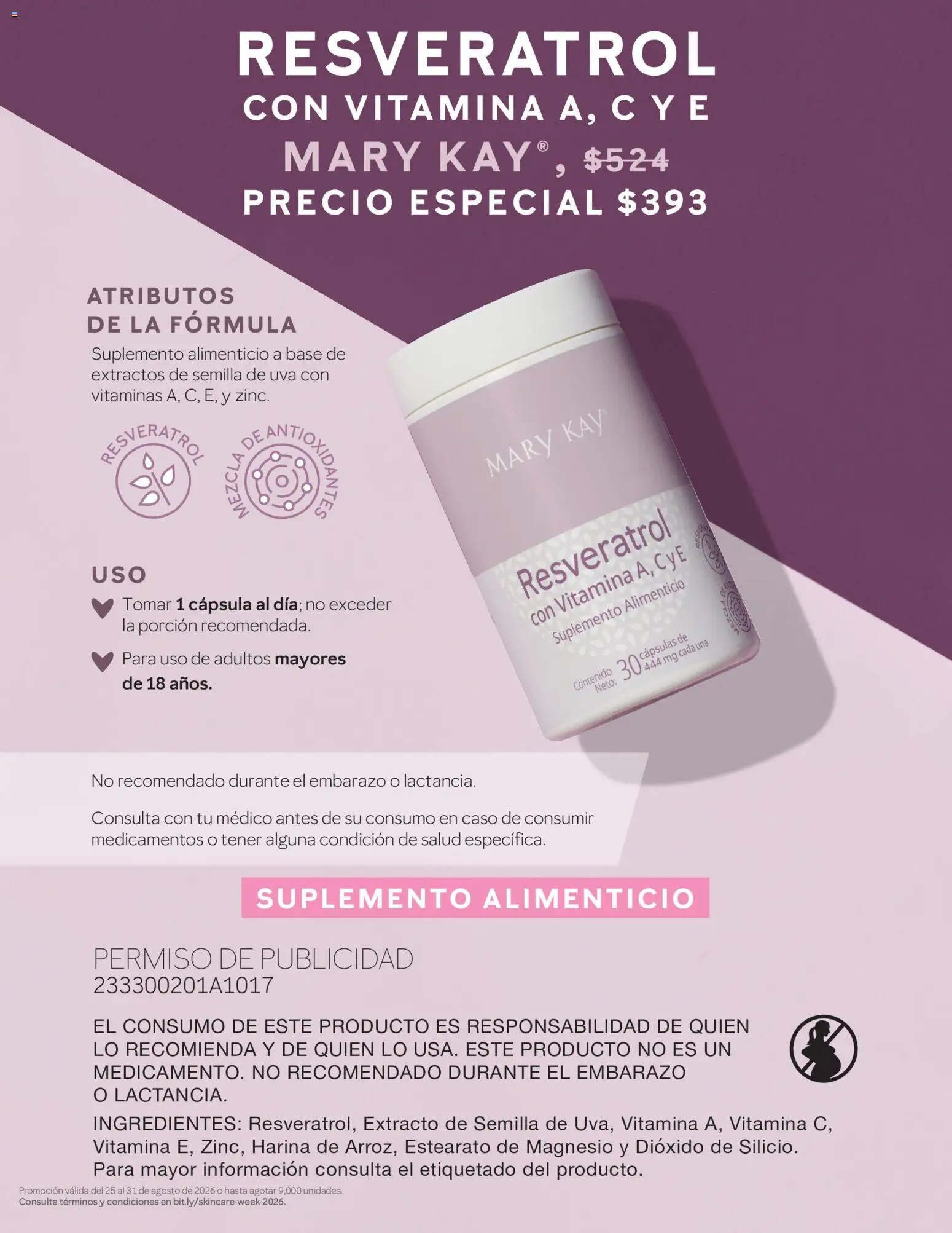 Vista previa las ofertas de la tienda Mary Kay - Catálogo Mary Kay Skincare Week desde el 25/08/2026 