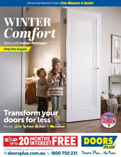 Preview of catalogue Doors Plus catalogue from shop Doors Plus valid 01/08/2026