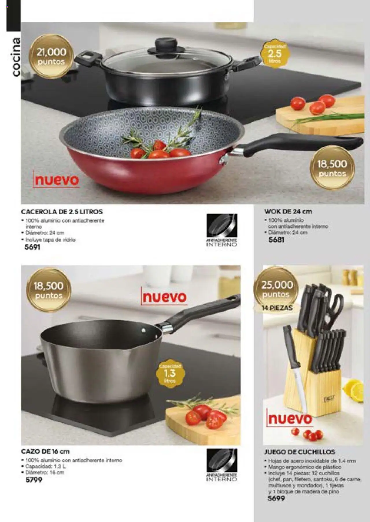 Vista previa las ofertas de la tienda Fuller - Catálogo Puntos desde el 13/06/2025 - Juego, Mango, Cocina, Wok, Cacerola, Cuchillos