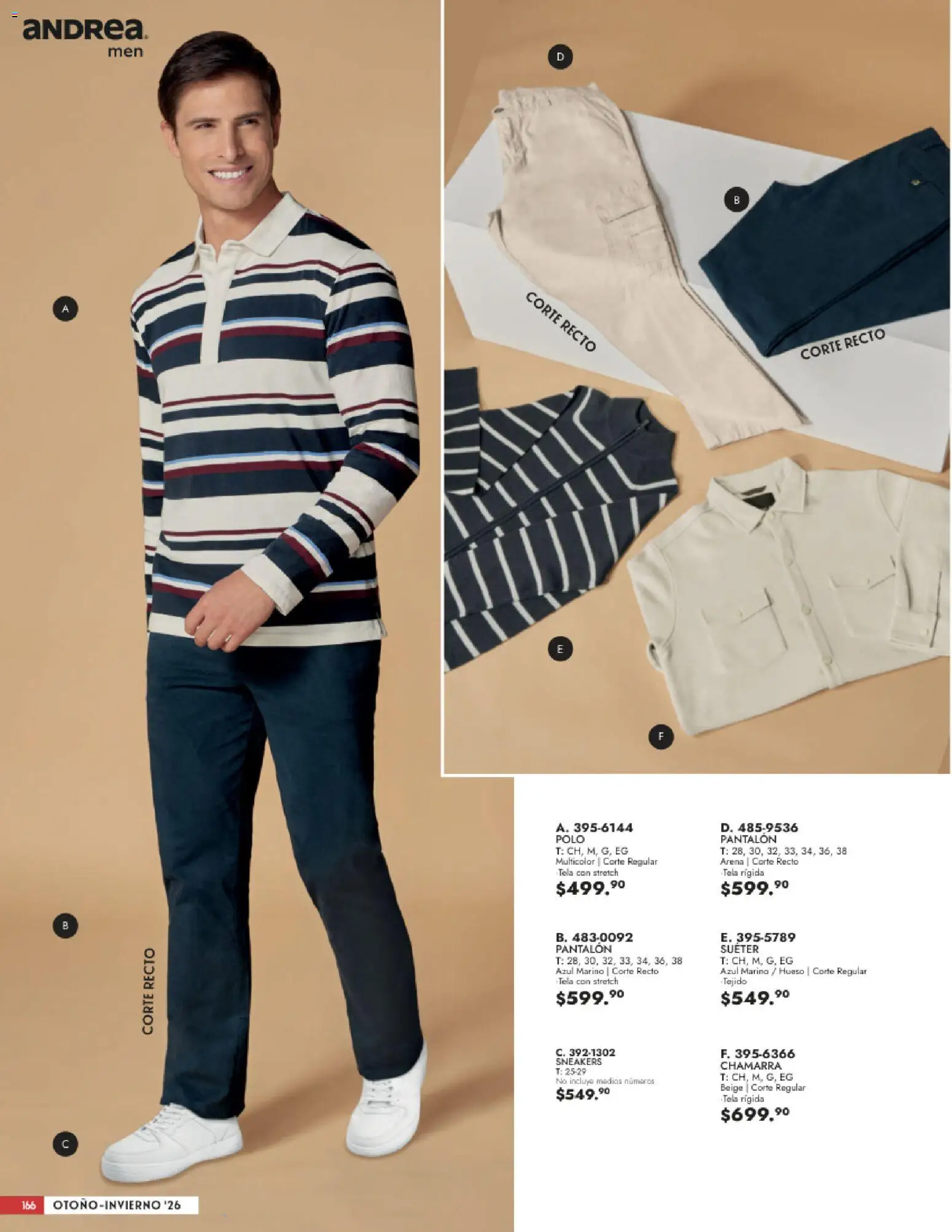 Vista previa las ofertas de la tienda Andrea - Andrea catálogo Vestir Caballero desde el 23/08/2026 