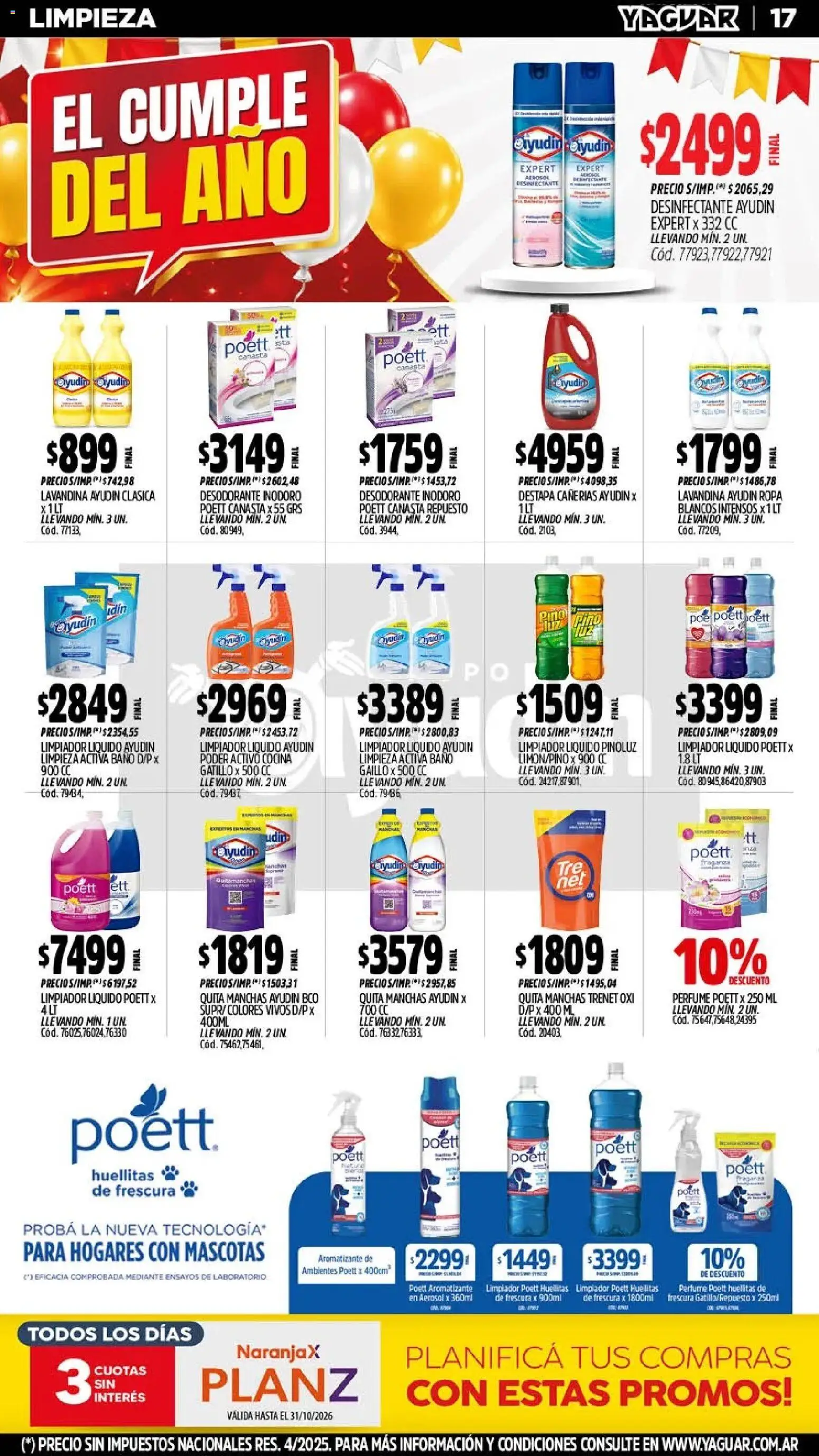 Vista previa del folleto de la tienda Yaguar válido desde el 26/10/2026 