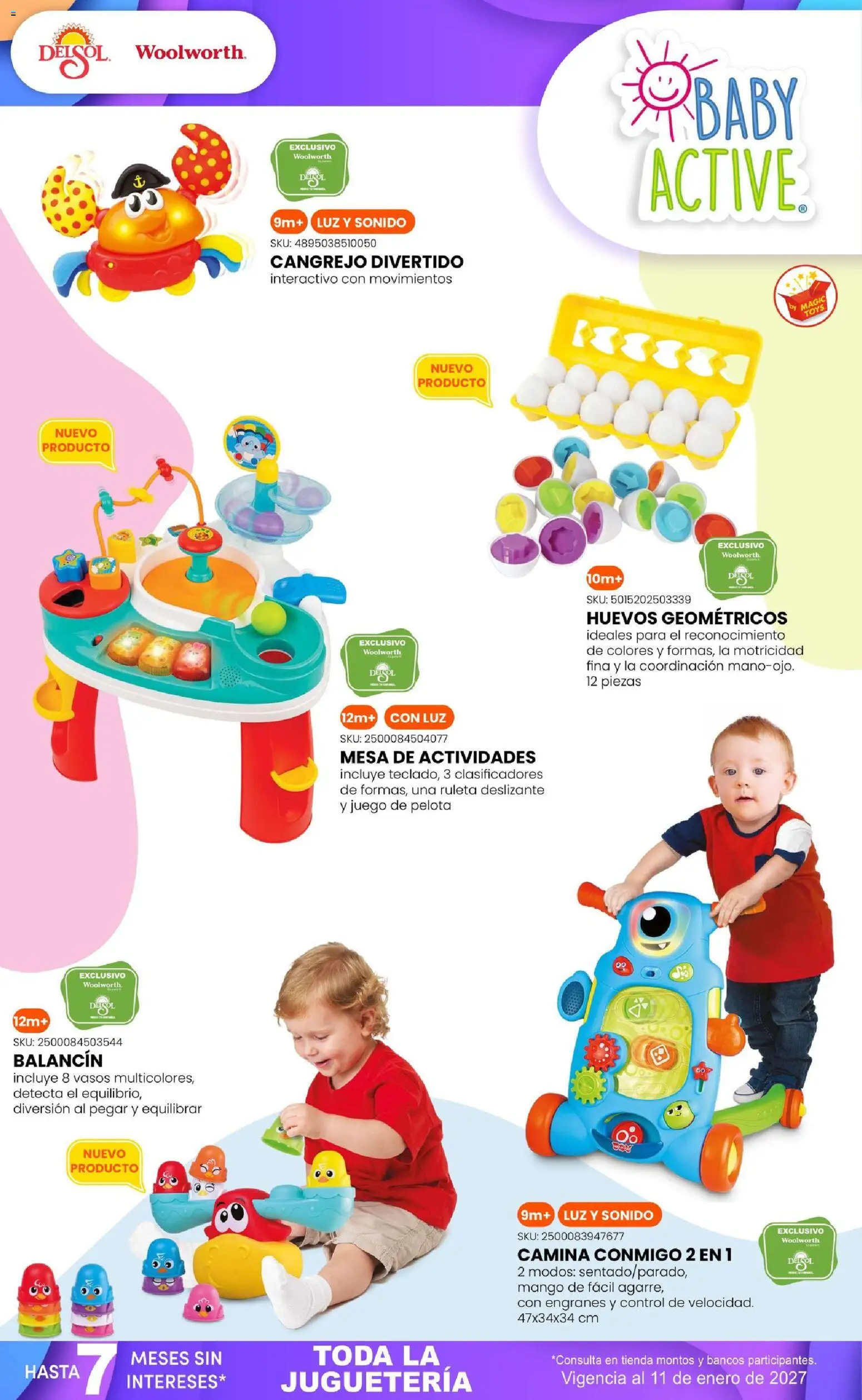 Vista previa las ofertas de la tienda Del Sol y Woolworth - Del Sol y Woolworth catálogo El Castillo del Juguete desde el 01/10/2026 - Juego, Mango, Mesa, Pelota, Huevos, Vasos