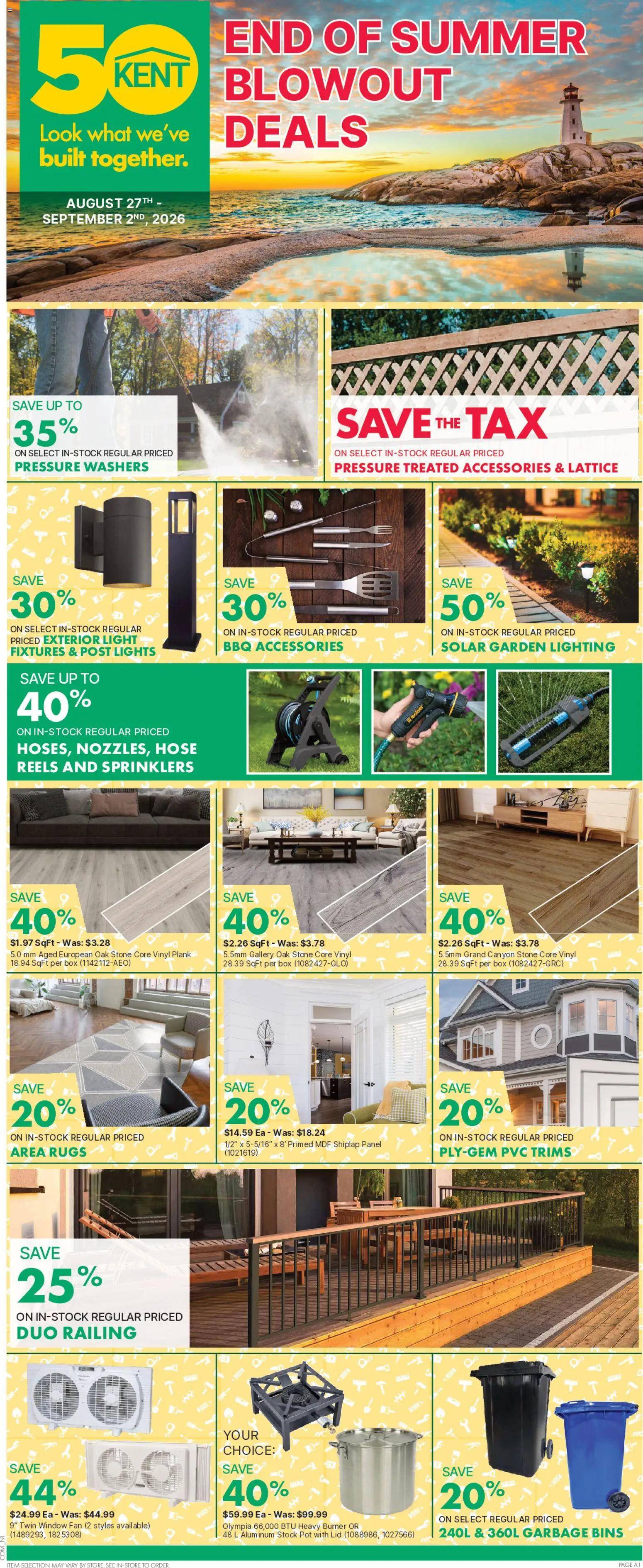Preview of leaflet Kent flyer - End of summer blowout deals - NL from shop Kent is valid from Aug 27, 2026