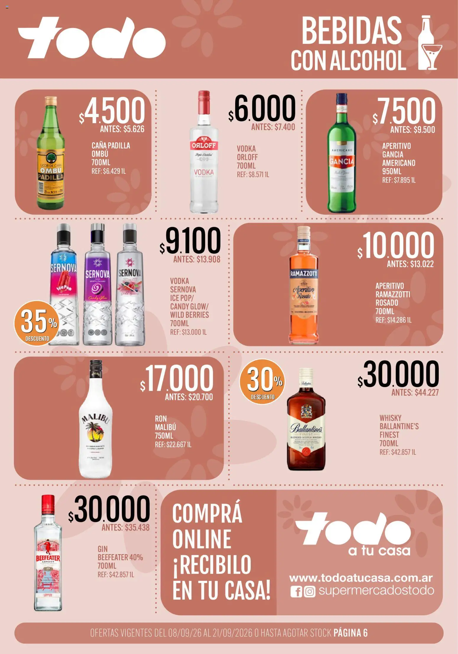 Vista previa del folleto de la tienda Supermercados TODO válido desde el 08/09/2026 