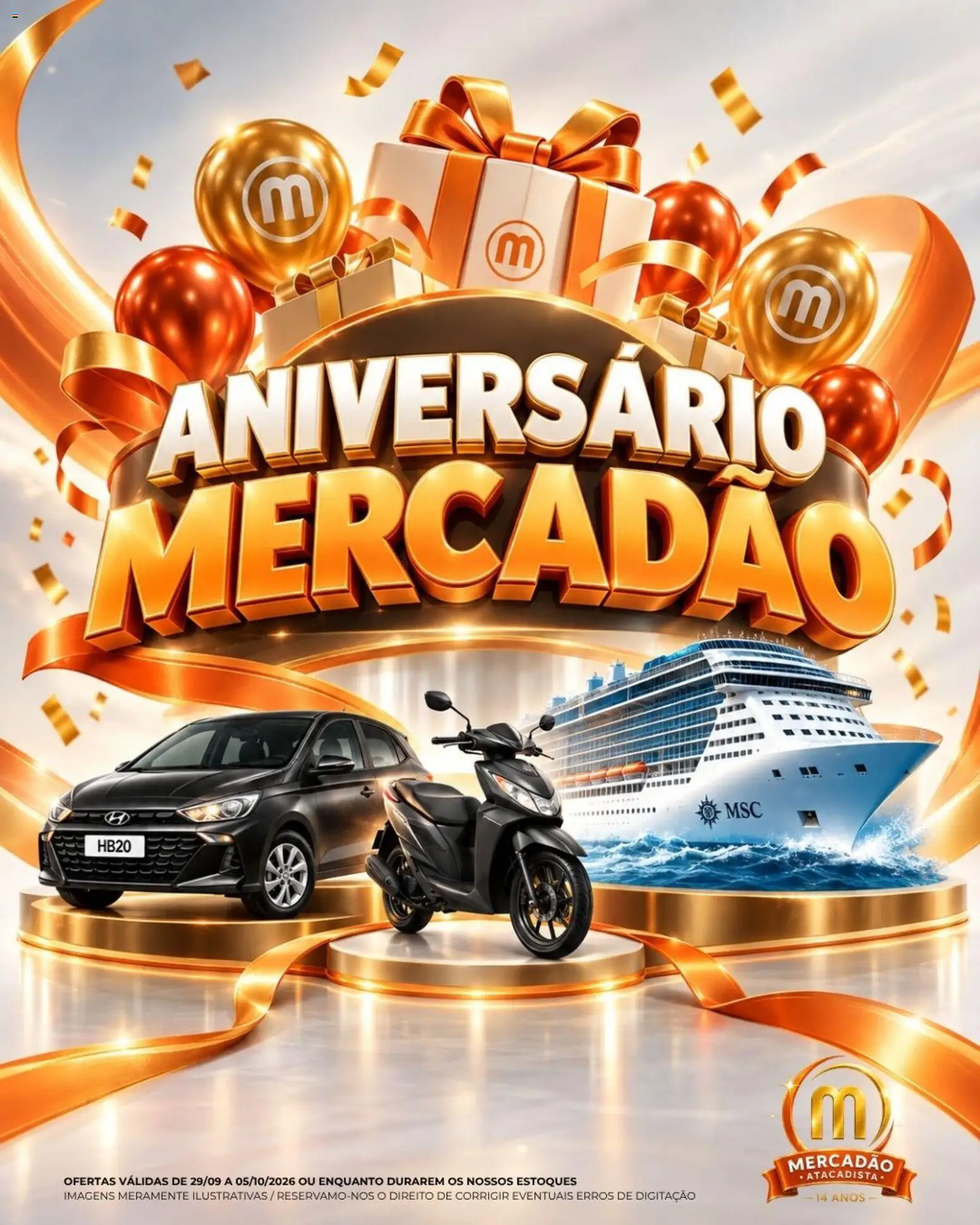 Pré-Visualização do folheto "Mercadão Atacadista - Ofertas da semana" da loja Mercadão Atacadista válido a partir de 29/09/2026