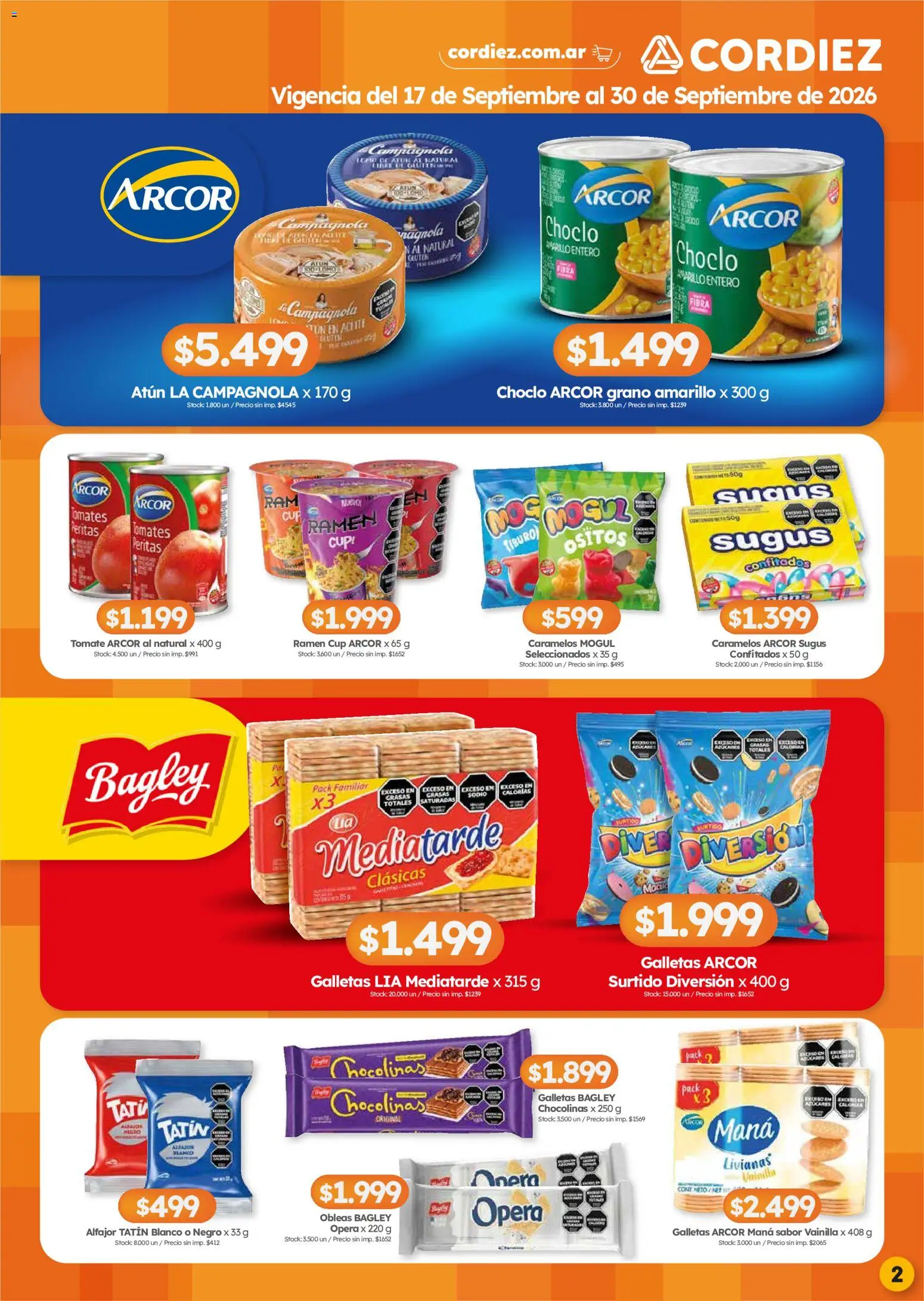 Vista previa del folleto de la tienda Cordiez válido desde el 17/09/2026 