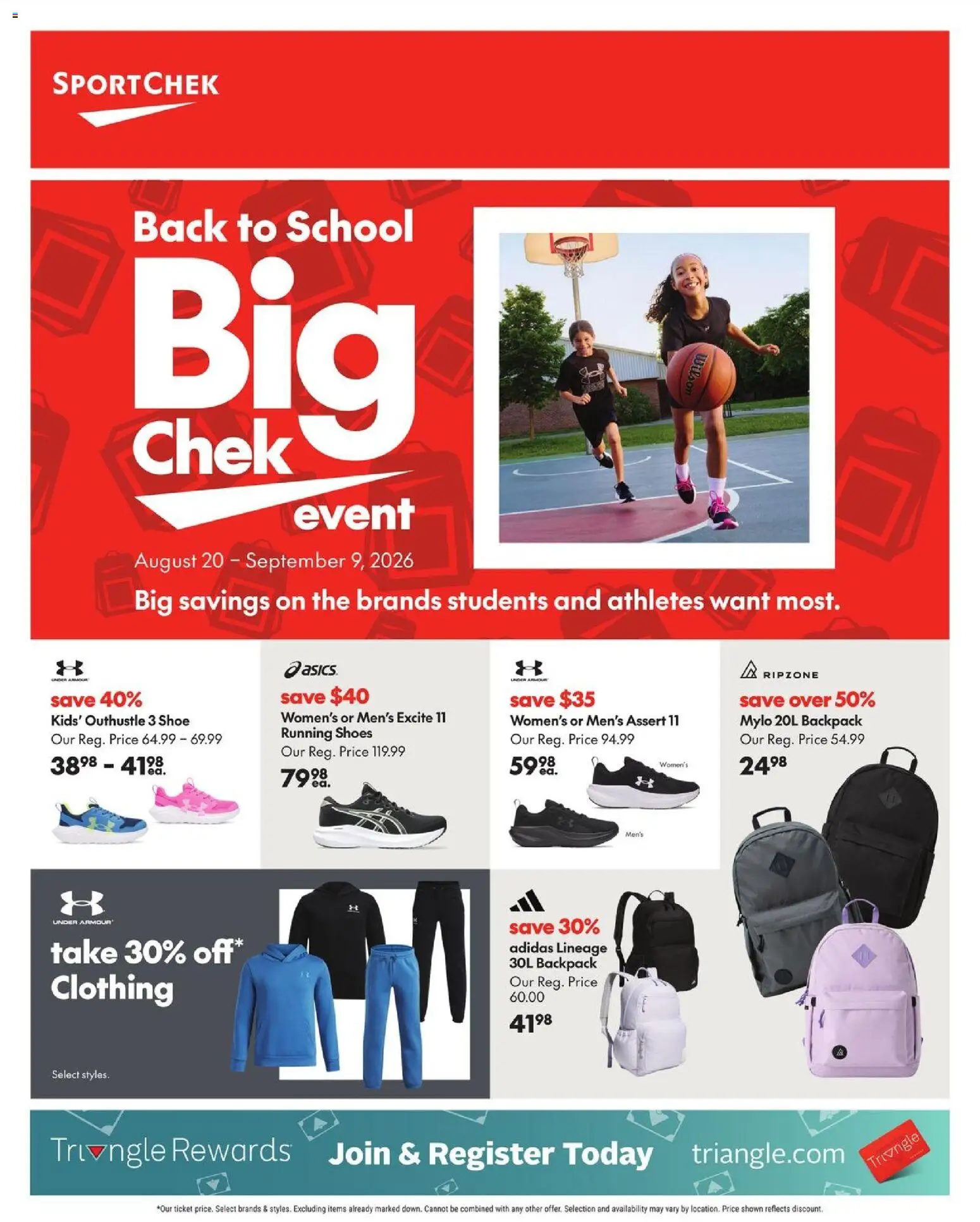 Preview of leaflet Sport Chek flyer / circulaire from shop Sport Chek is valid from Aug 20, 2026