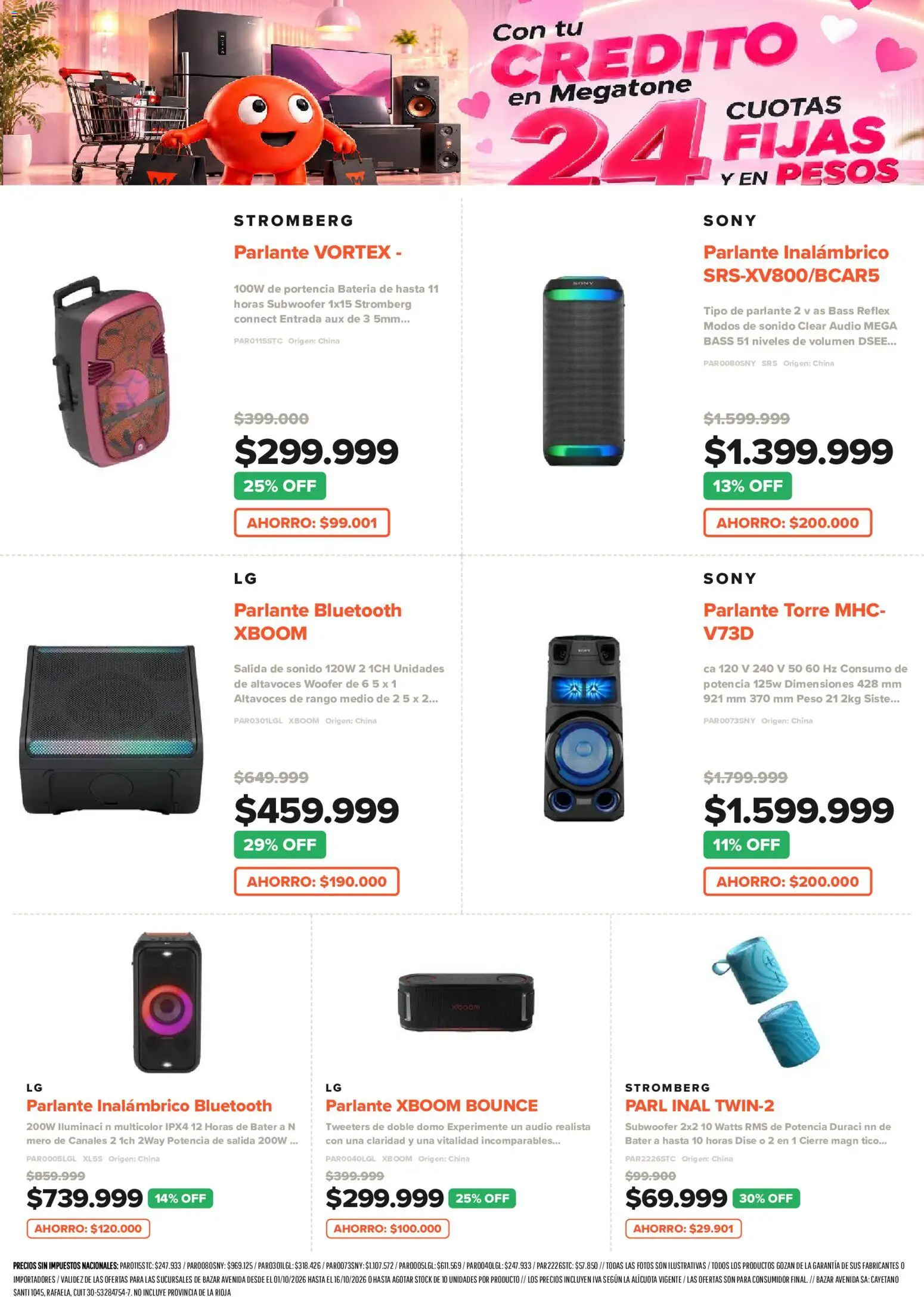 Vista previa del folleto de la tienda Megatone válido desde el 01/10/2026 