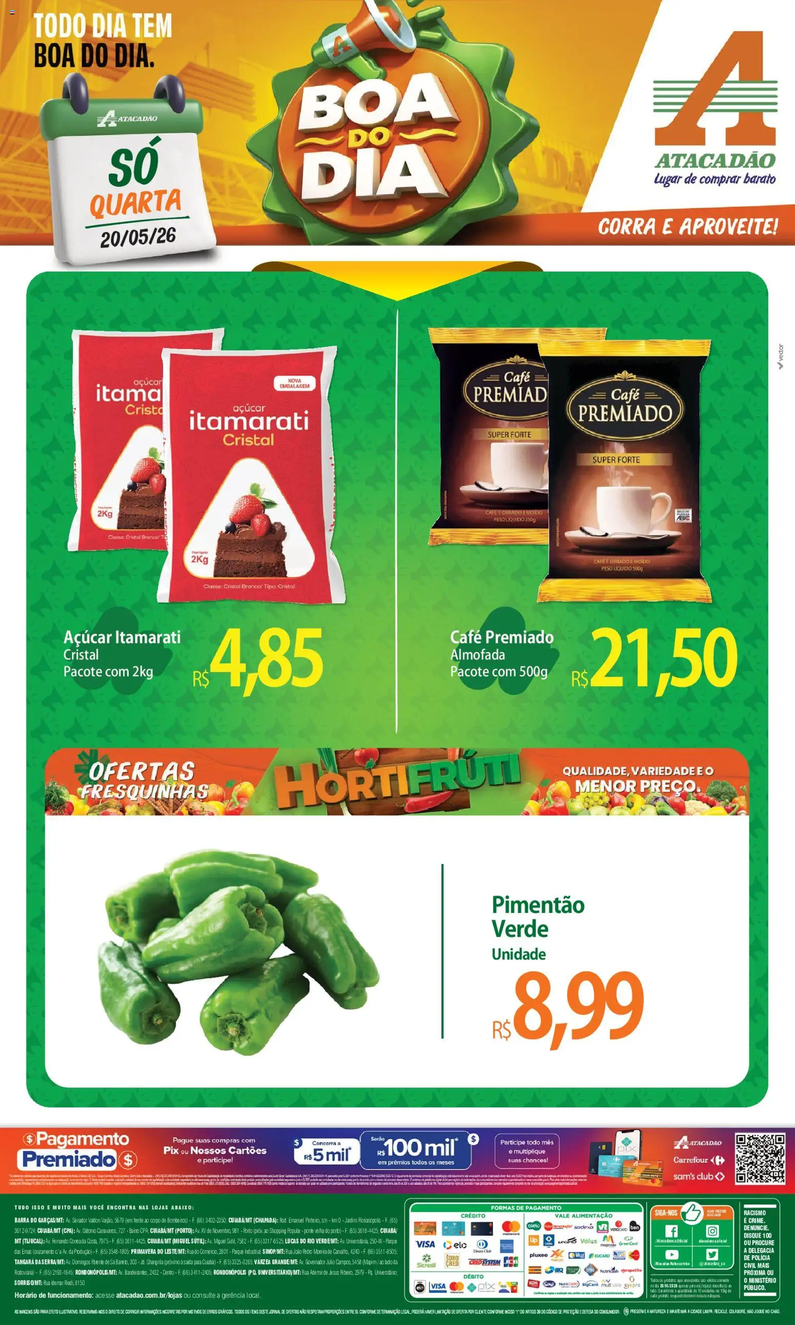 Pré-Visualização do folheto "Atacadão ofertas - MT" da loja Atacadão válido a partir de 20/05/2026